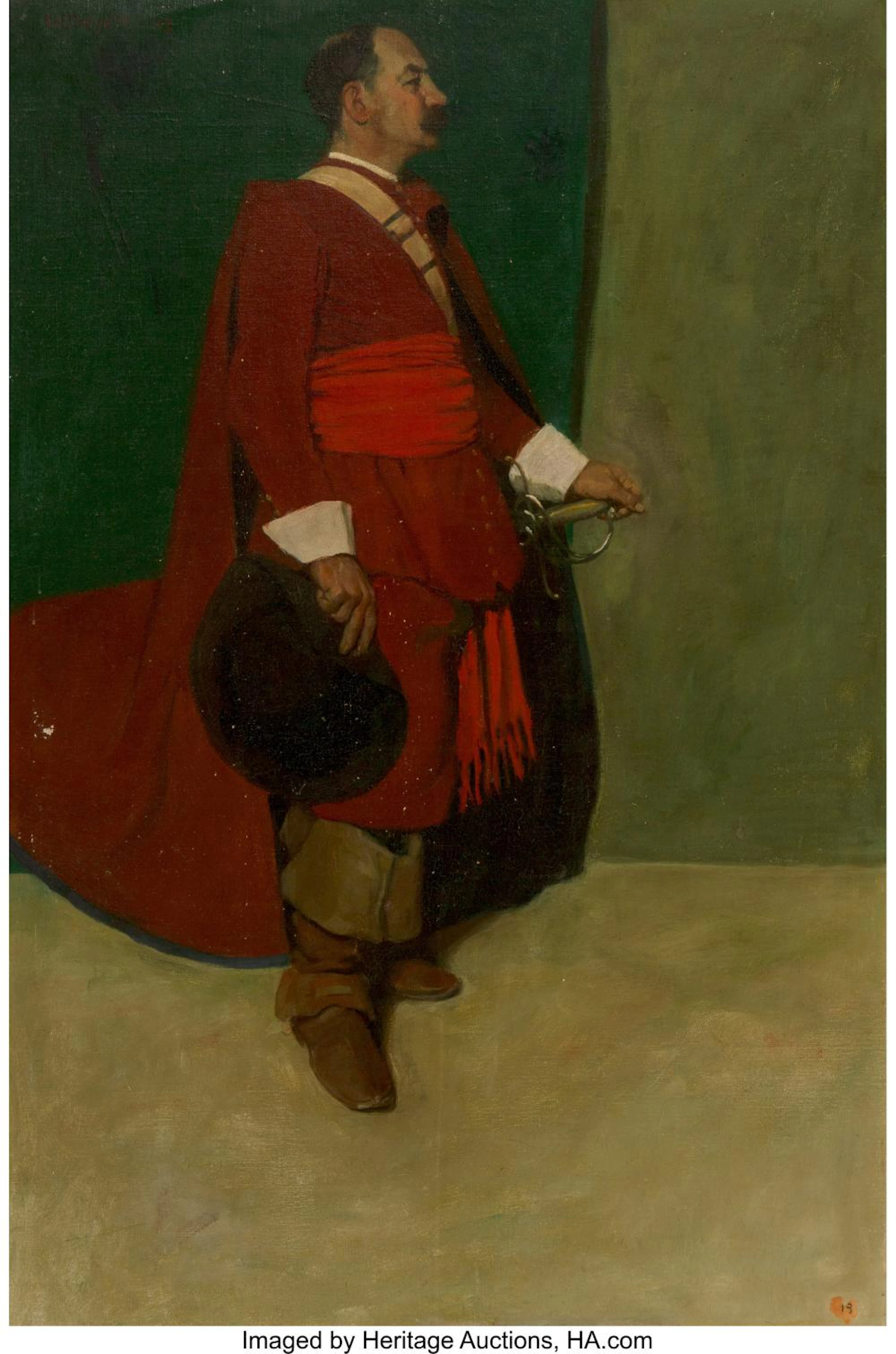 Newell Convers Wyeth (American, 1882-1945) A Cavalier, 1919 Oil on canvas 30 x 2