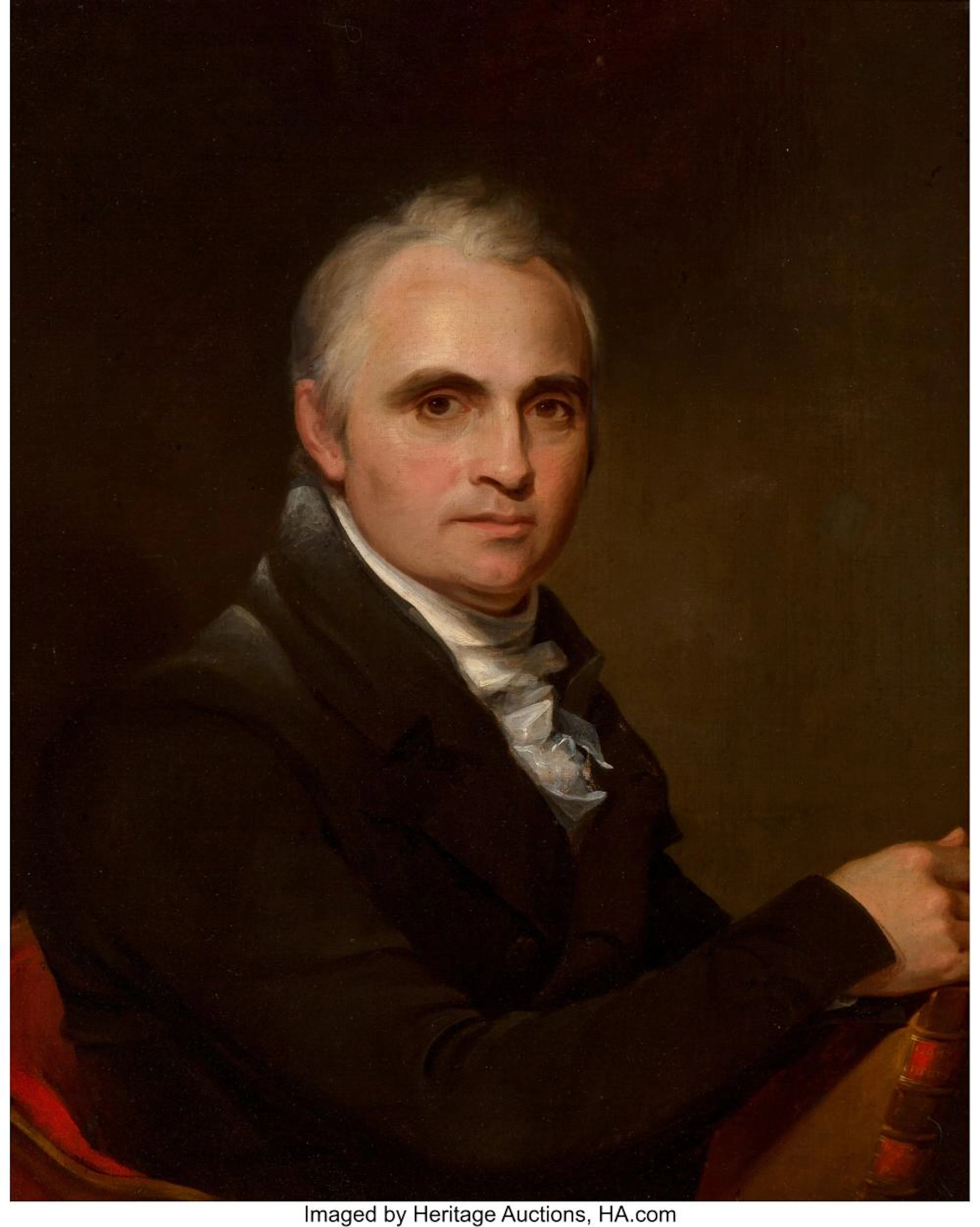 Thomas Sully (American, 1783-1872) [Possible] Portrait of Mr. Dwight, 1807 Oil o