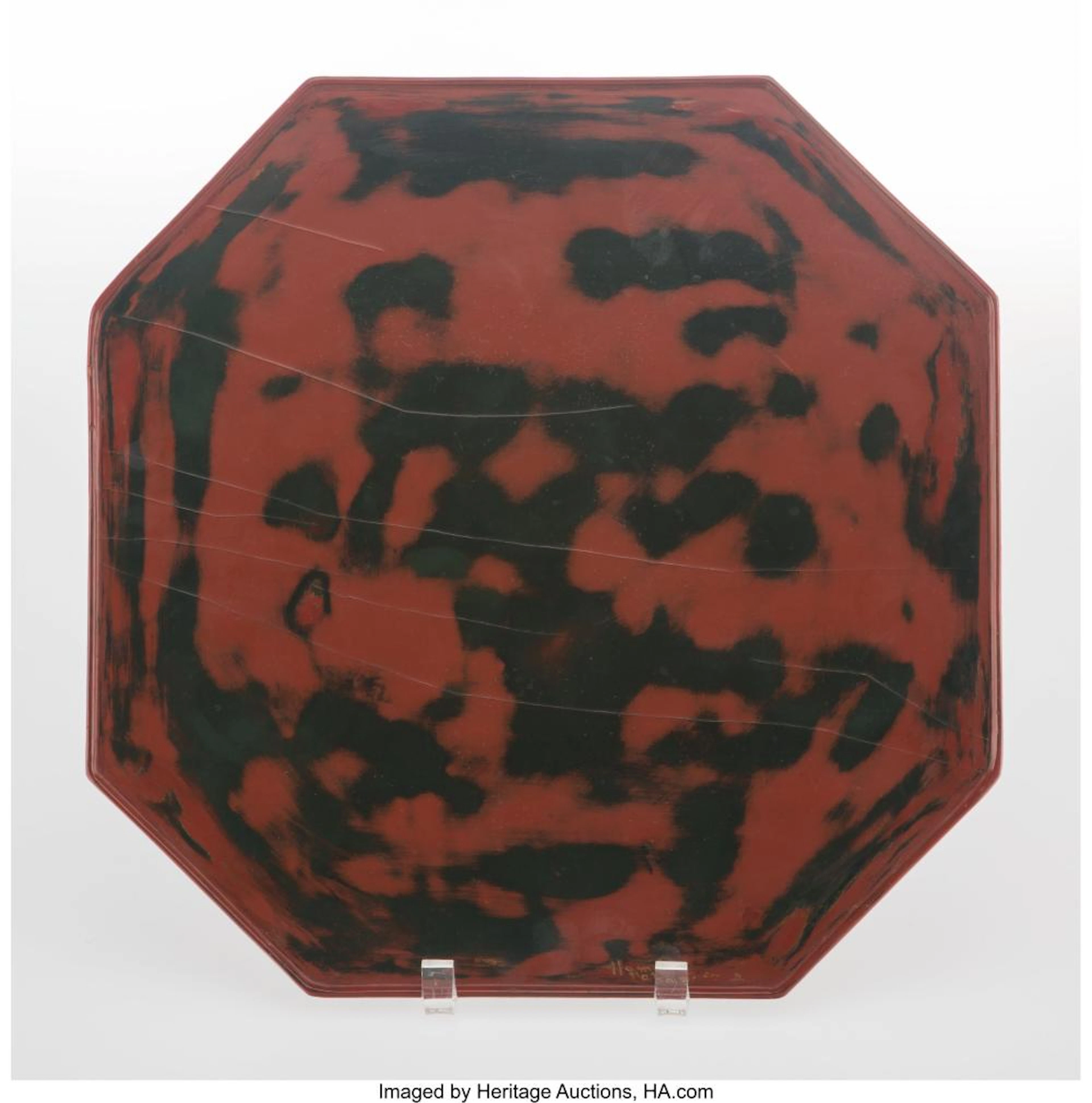 Katsu Hamanaka (Japanese, 1895-1982) Octagonal Tray, circa 1930 Lacquered wood 1