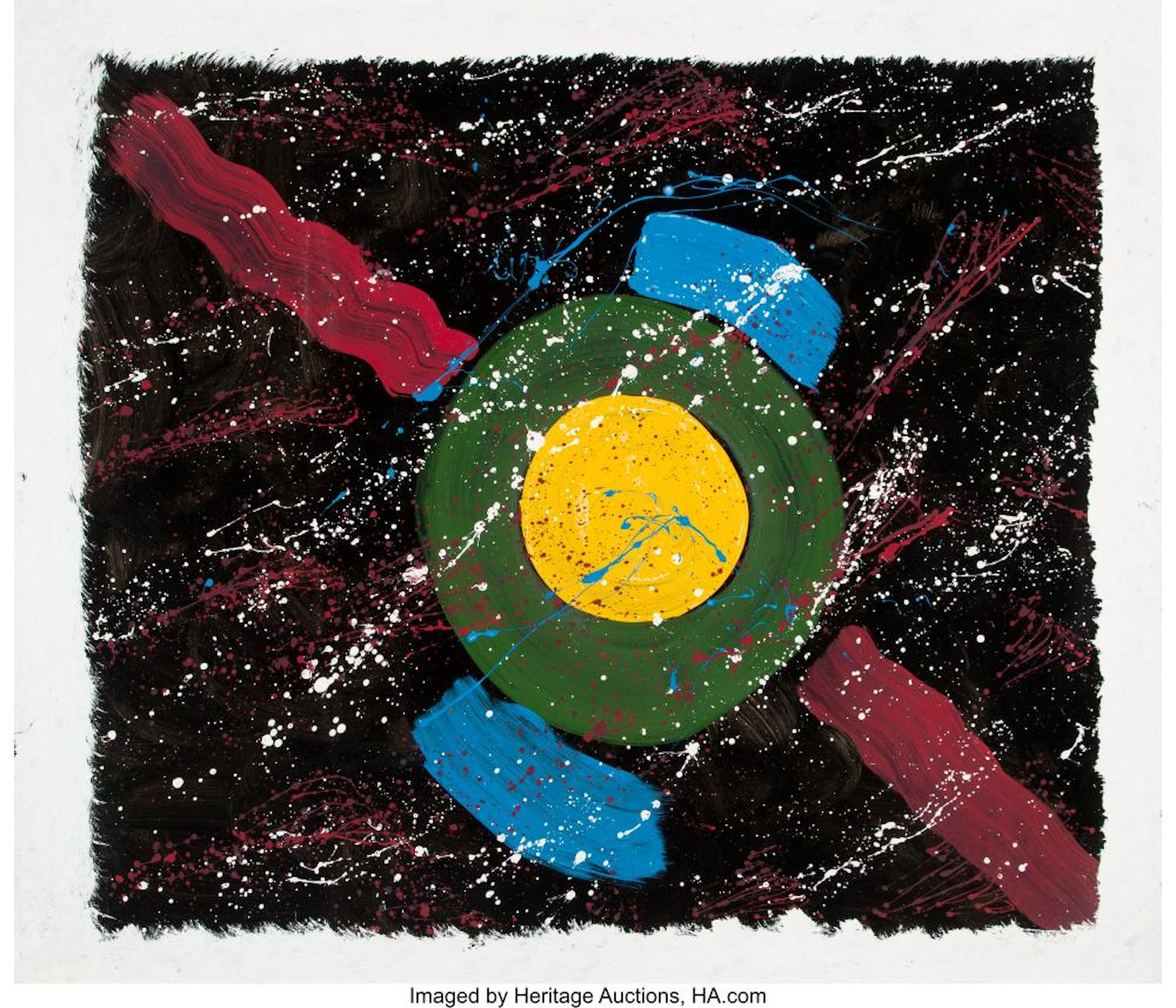 Lonnie Holley (American, b. 1950) In the Midst of Them, 1992 Watercolor on paper