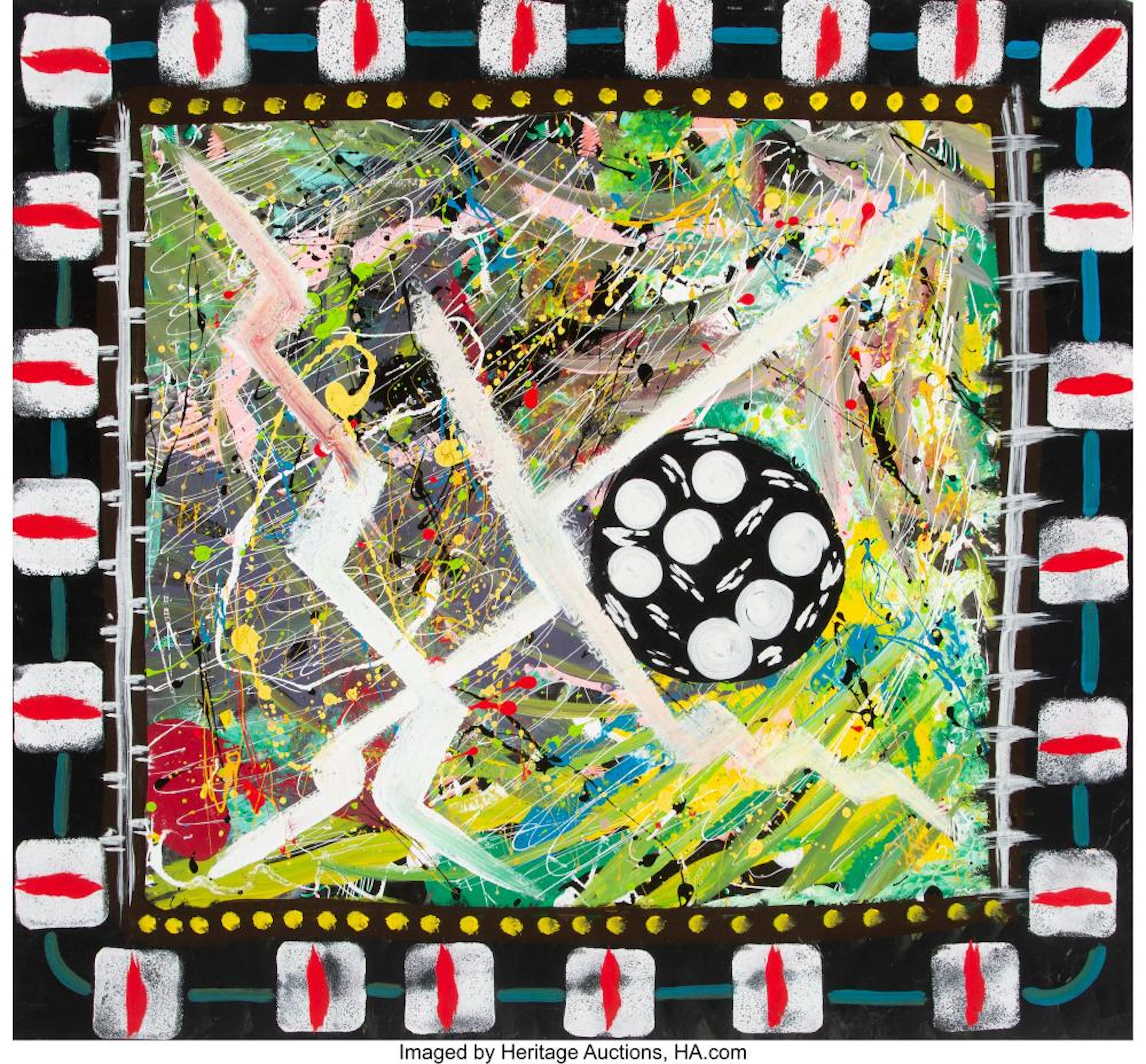 Lonnie Holley (American, b. 1950) Energy in Motion, 1992 Watercolor on paper 34