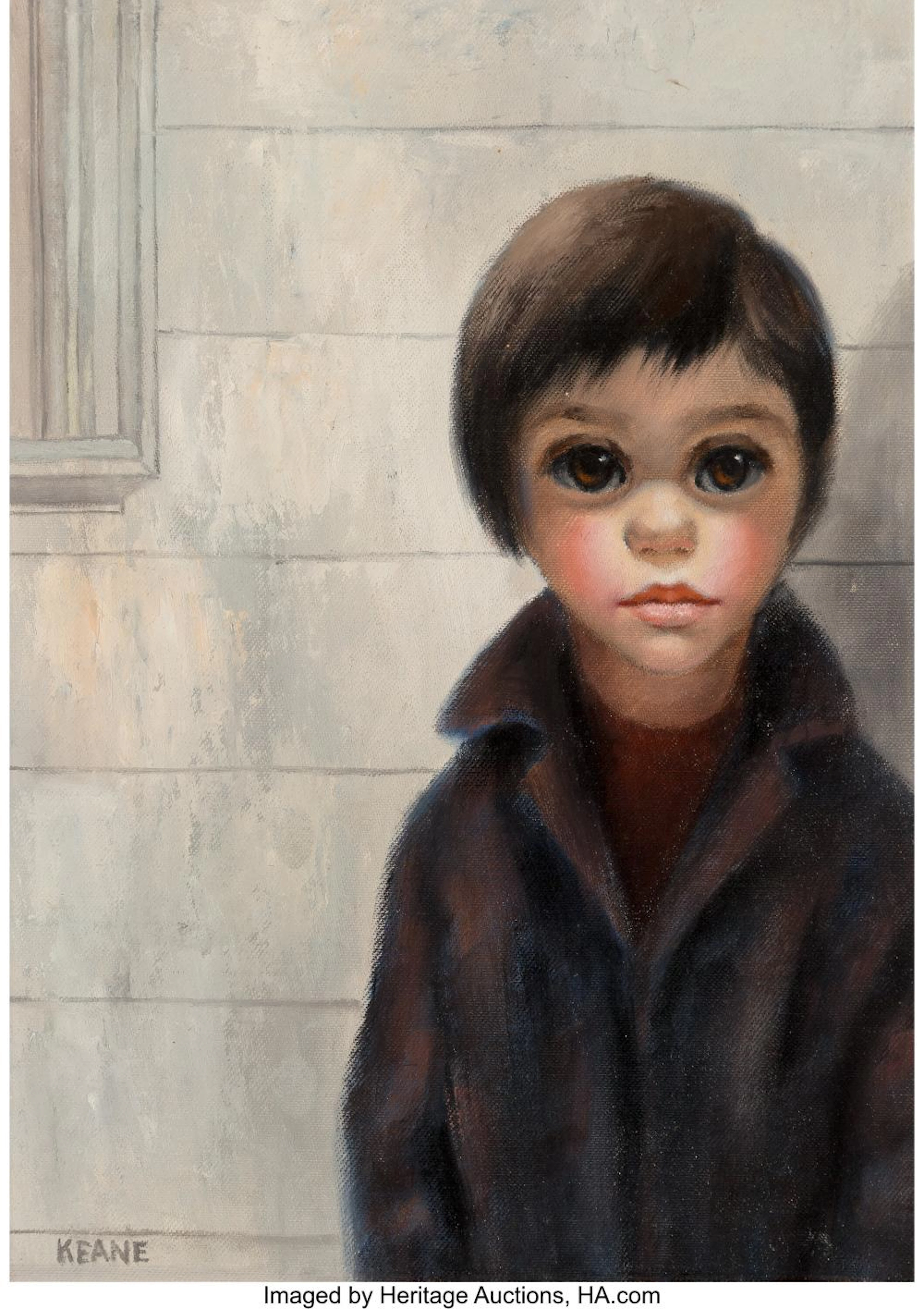 Margaret Keane (American, b. 1927) Brown Eyes Oil on canvasboard 14 x 10 inches