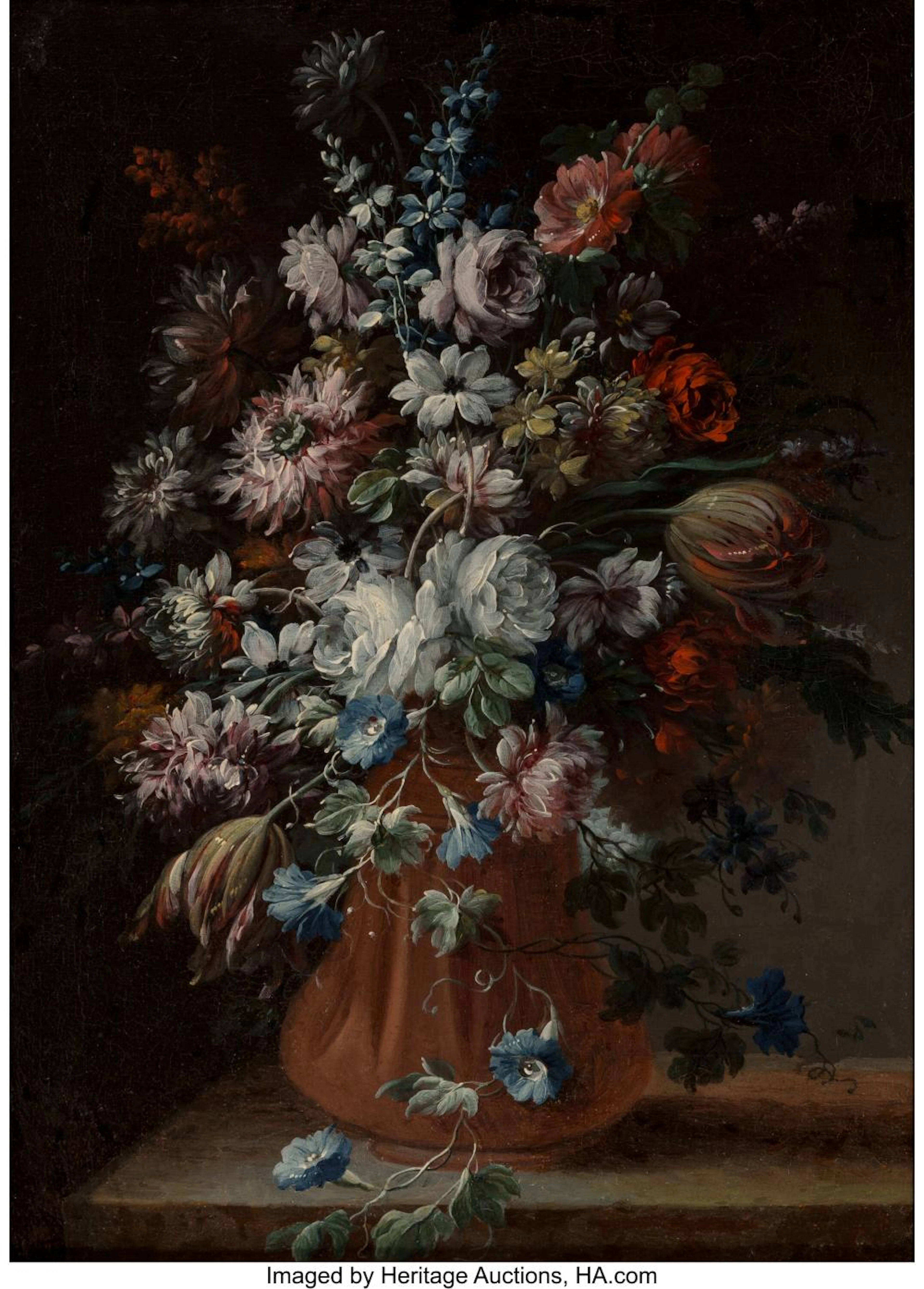 Attributed to Gasparo Lopez (Italian, 1670-1740) Still life with flowers (a pair