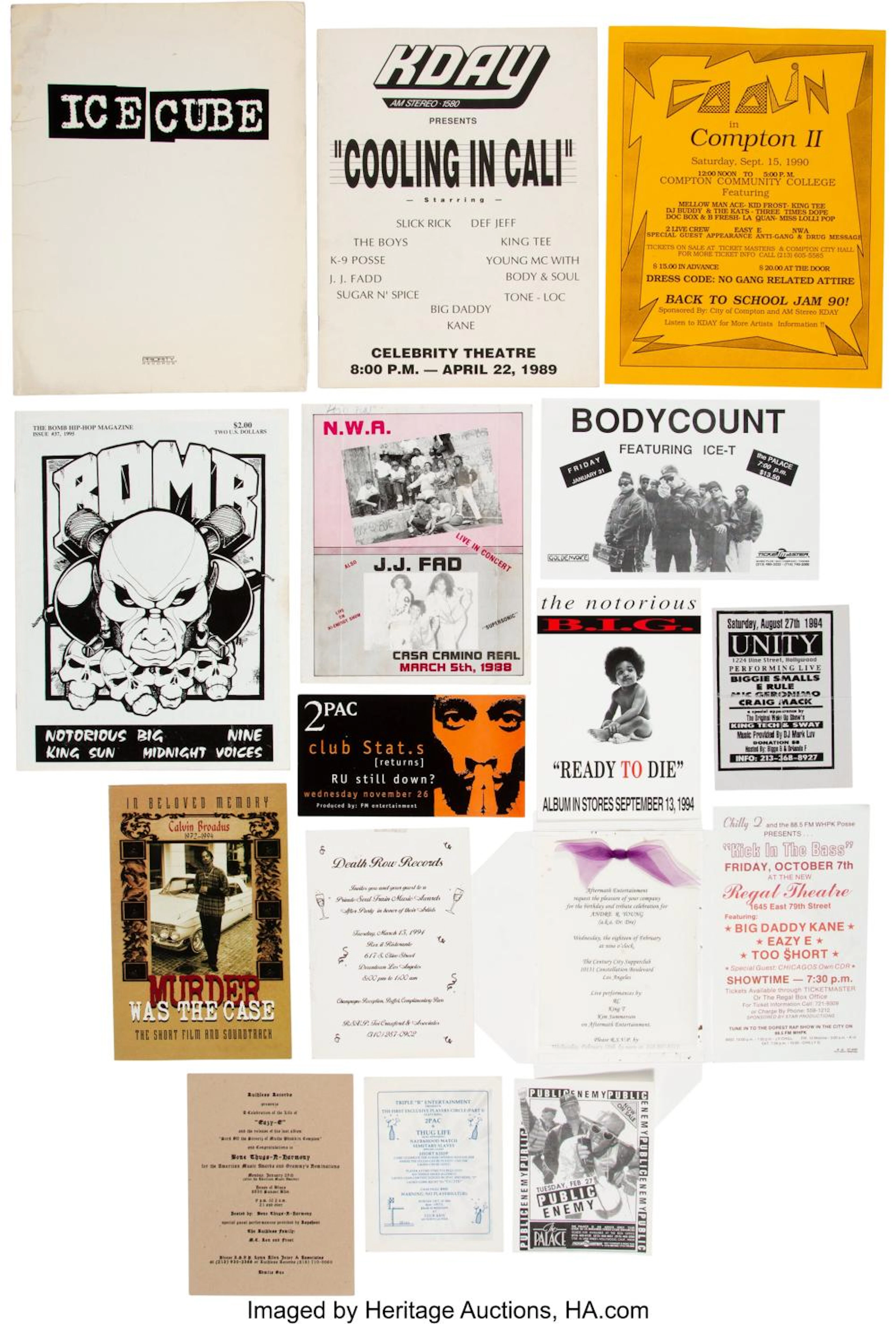 Various Artists (20th Century) Group of Sixteen Pieces of West Coast Hip-Hop Eph