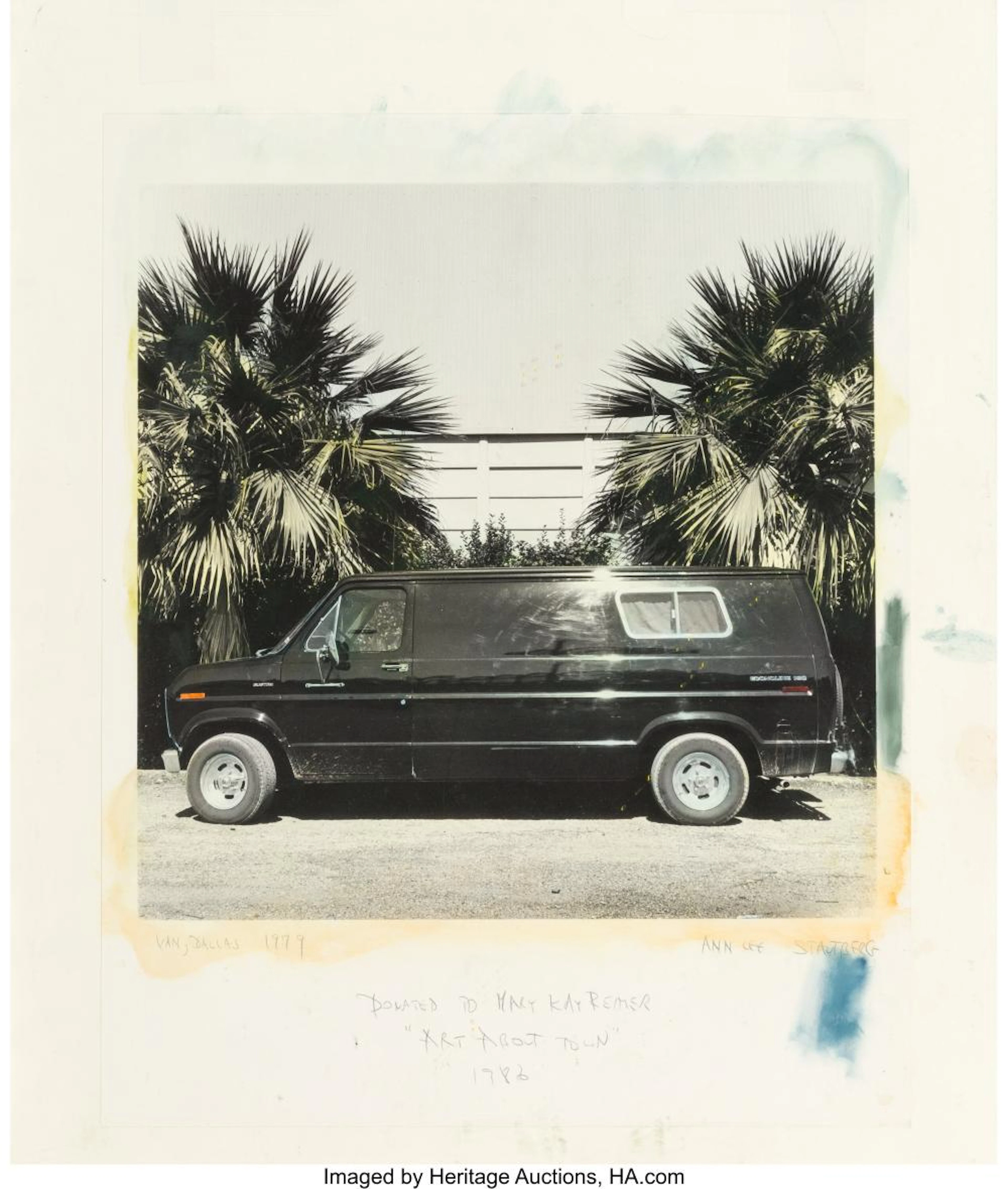 Ann Stautberg (American, b. 1949) Van, Dallas, 1979 Hand-colored gelatin silver