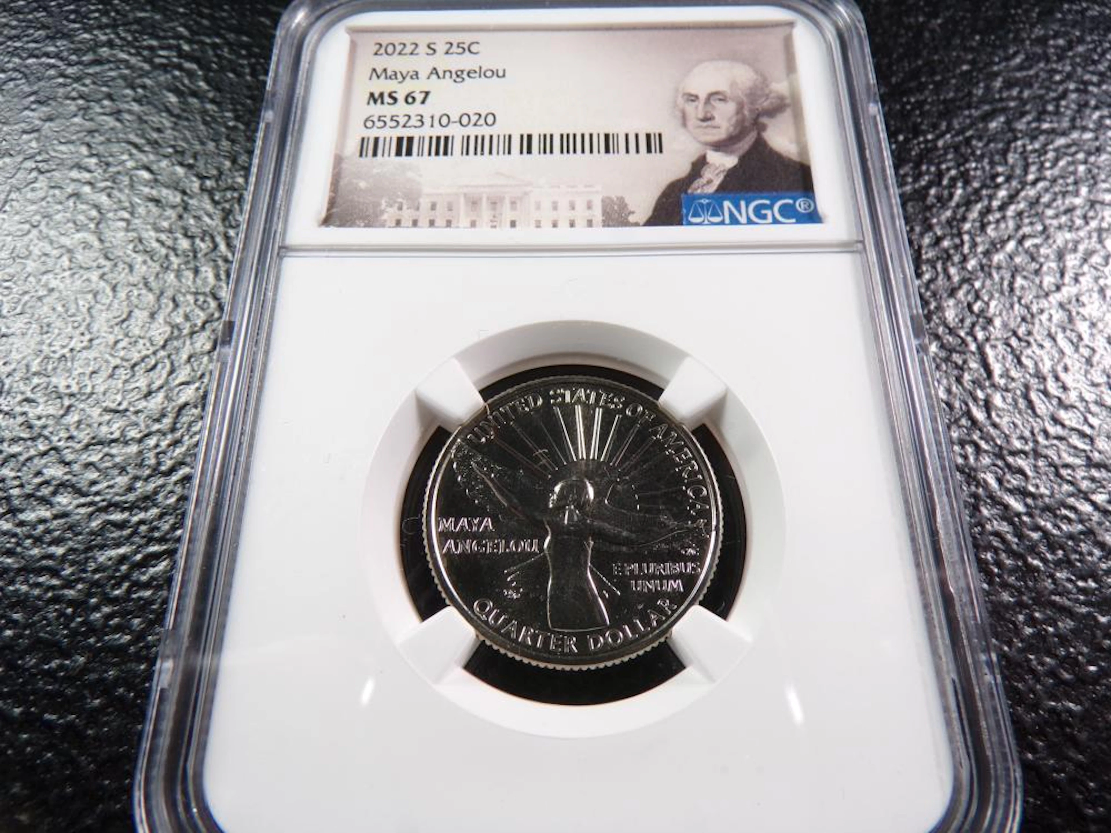 2022-S Maya Angelou Quarter - NGC MS67
