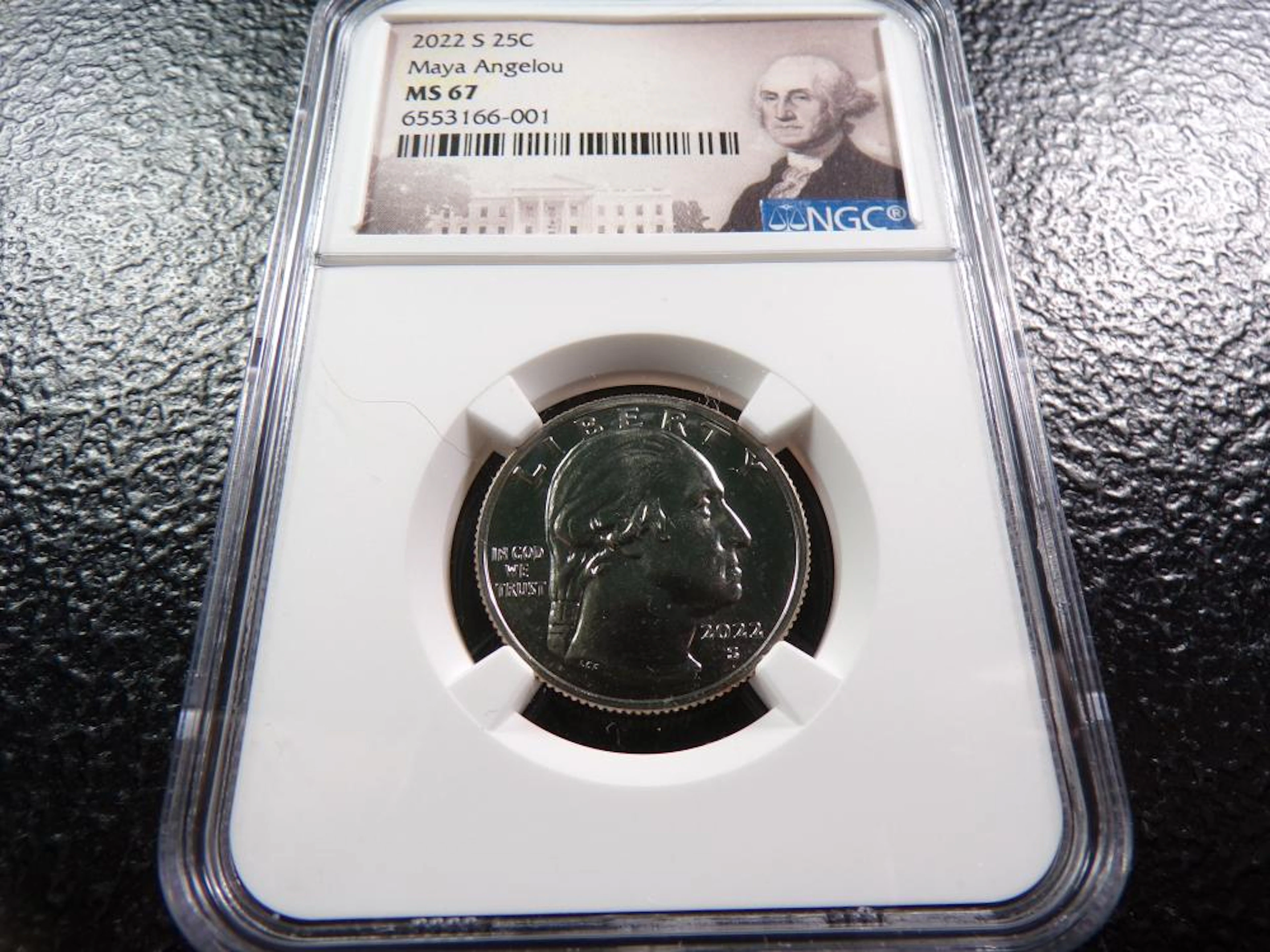 2022-S Maya Angelou Quarter - NGC MS67