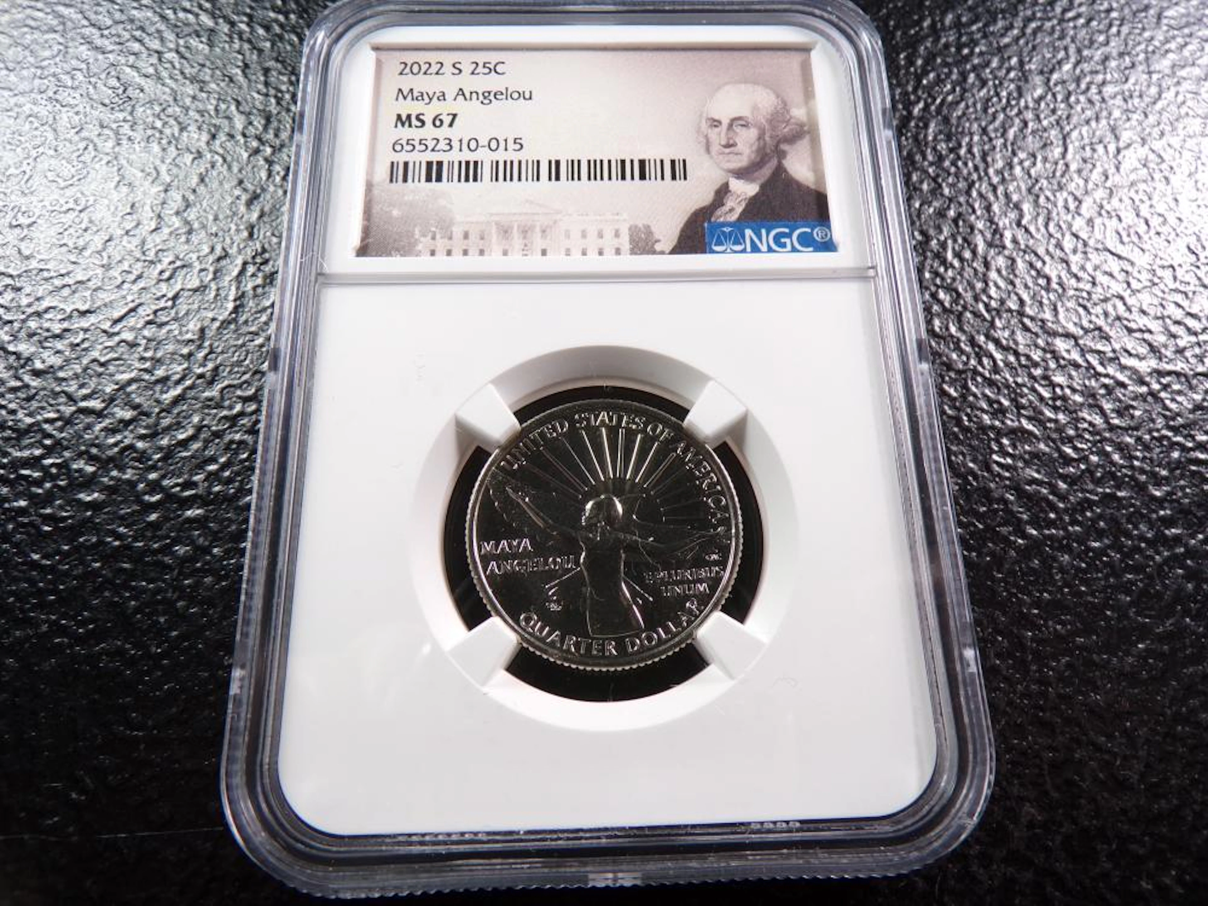 2022-S Maya Angelou Quarter - NGC MS67
