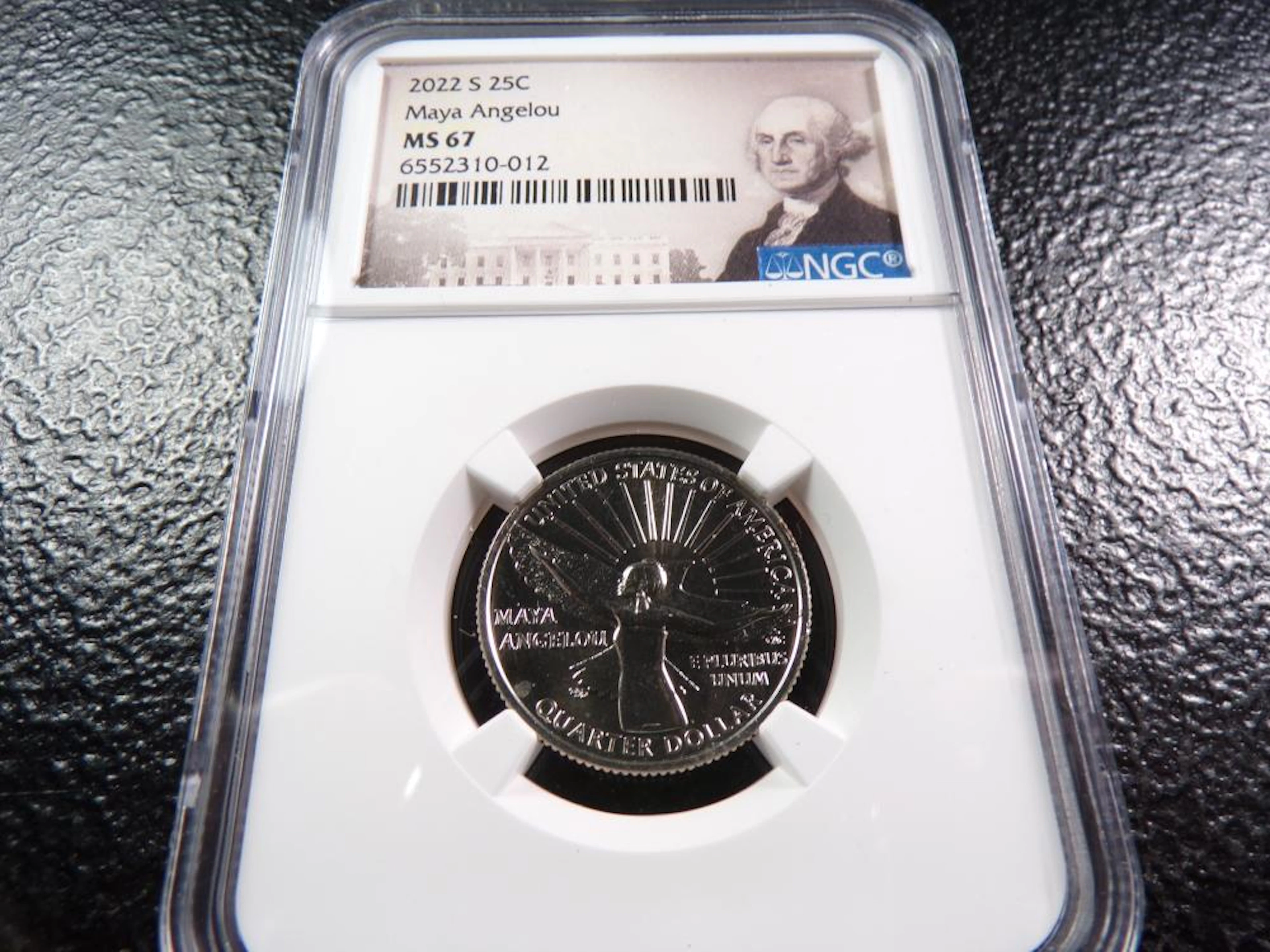 2022-S Maya Angelou Quarter - NGC MS67