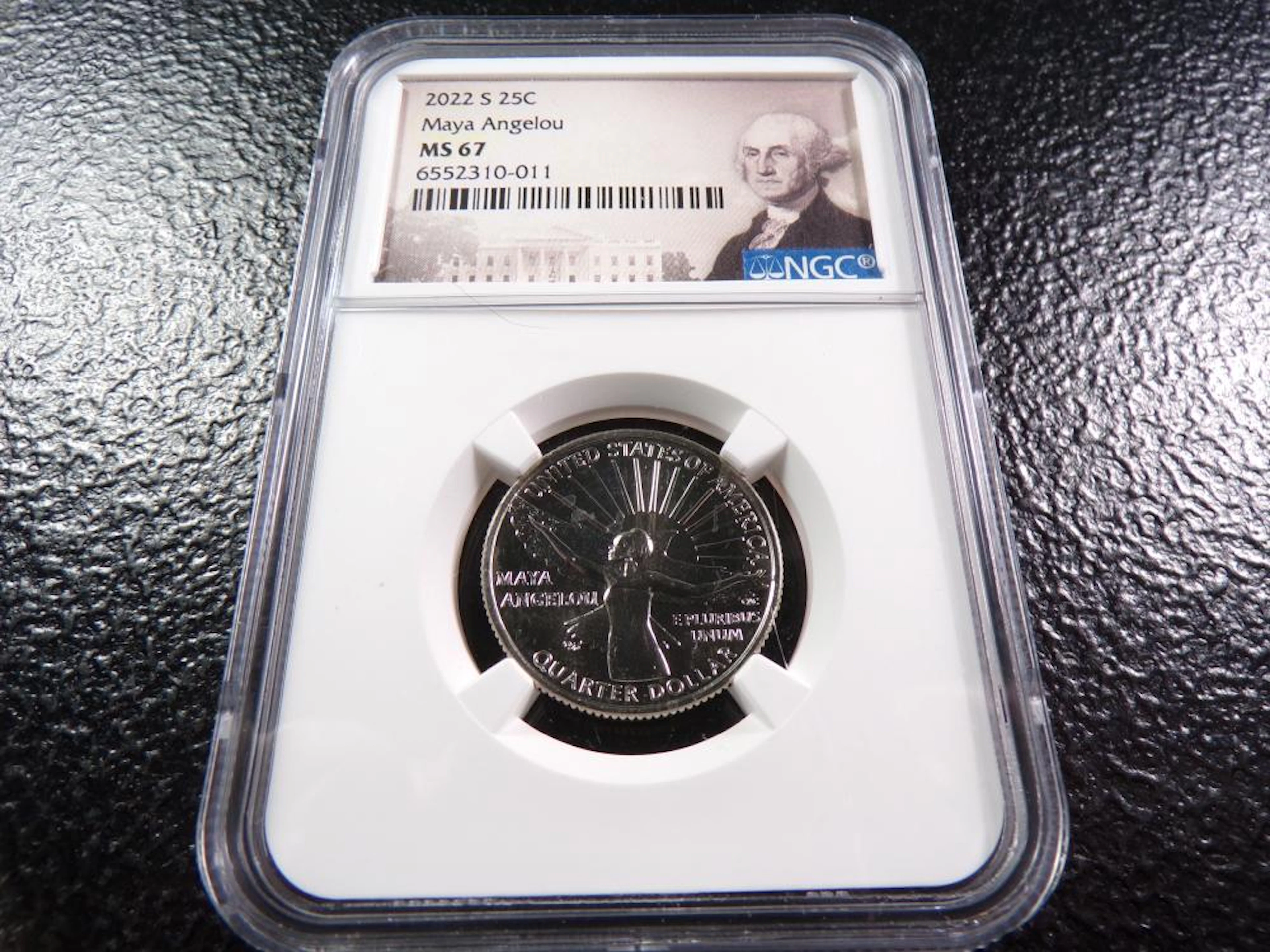 2022-S Maya Angelou Quarter - NGC MS67