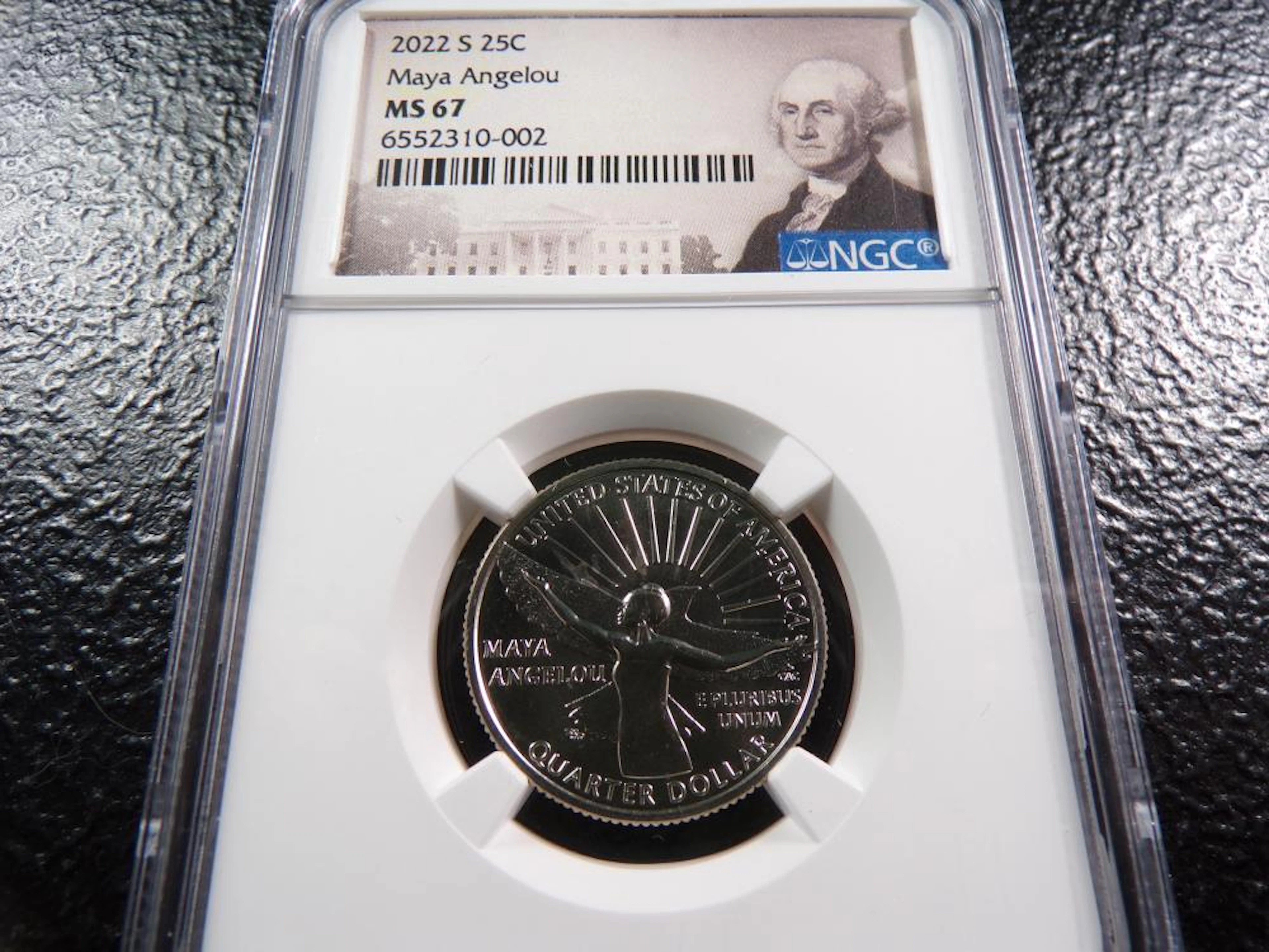 2022-S Maya Angelou Quarter - NGC MS67