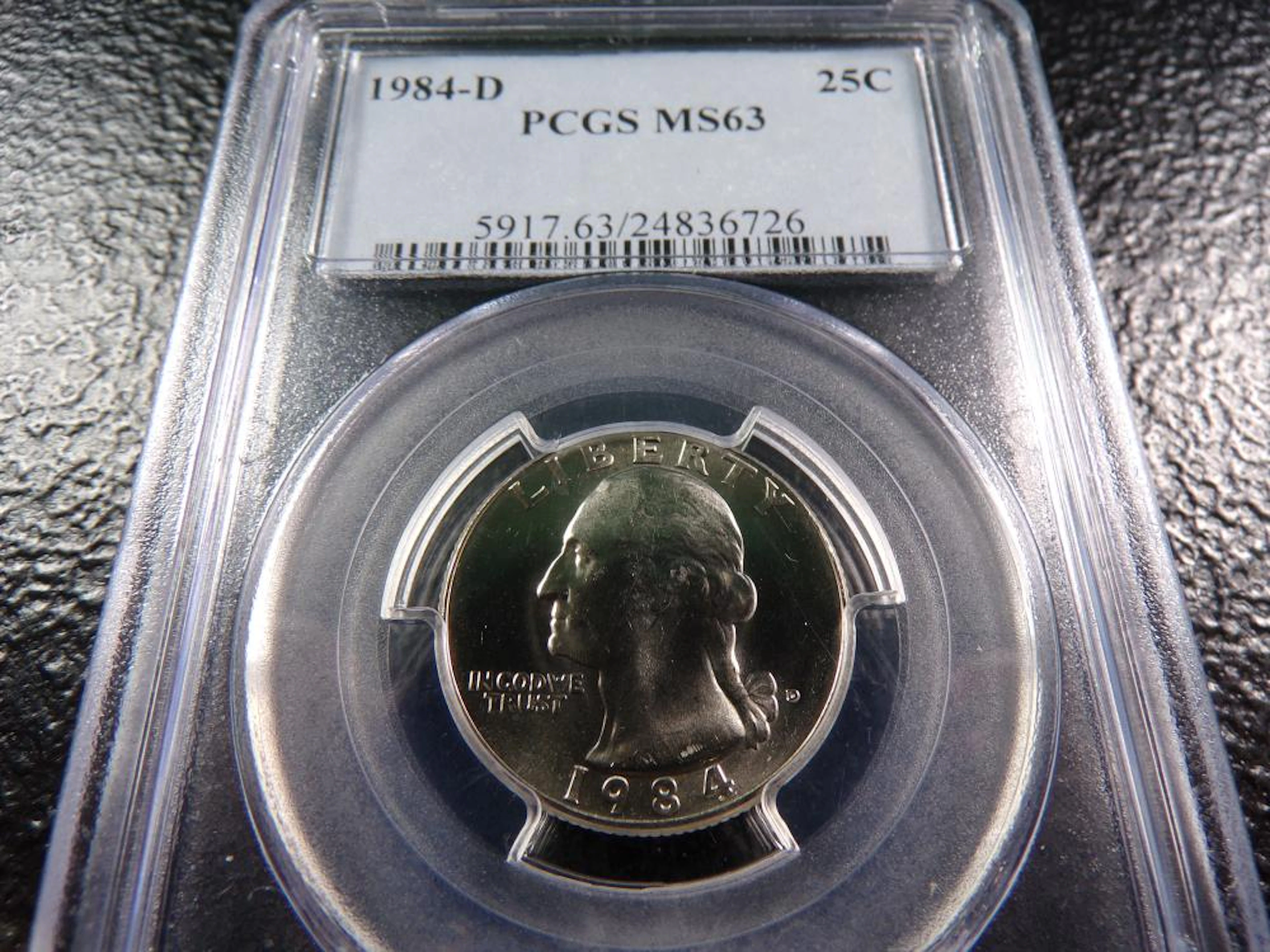 1984-D Washington Quarter - PCGS MS63