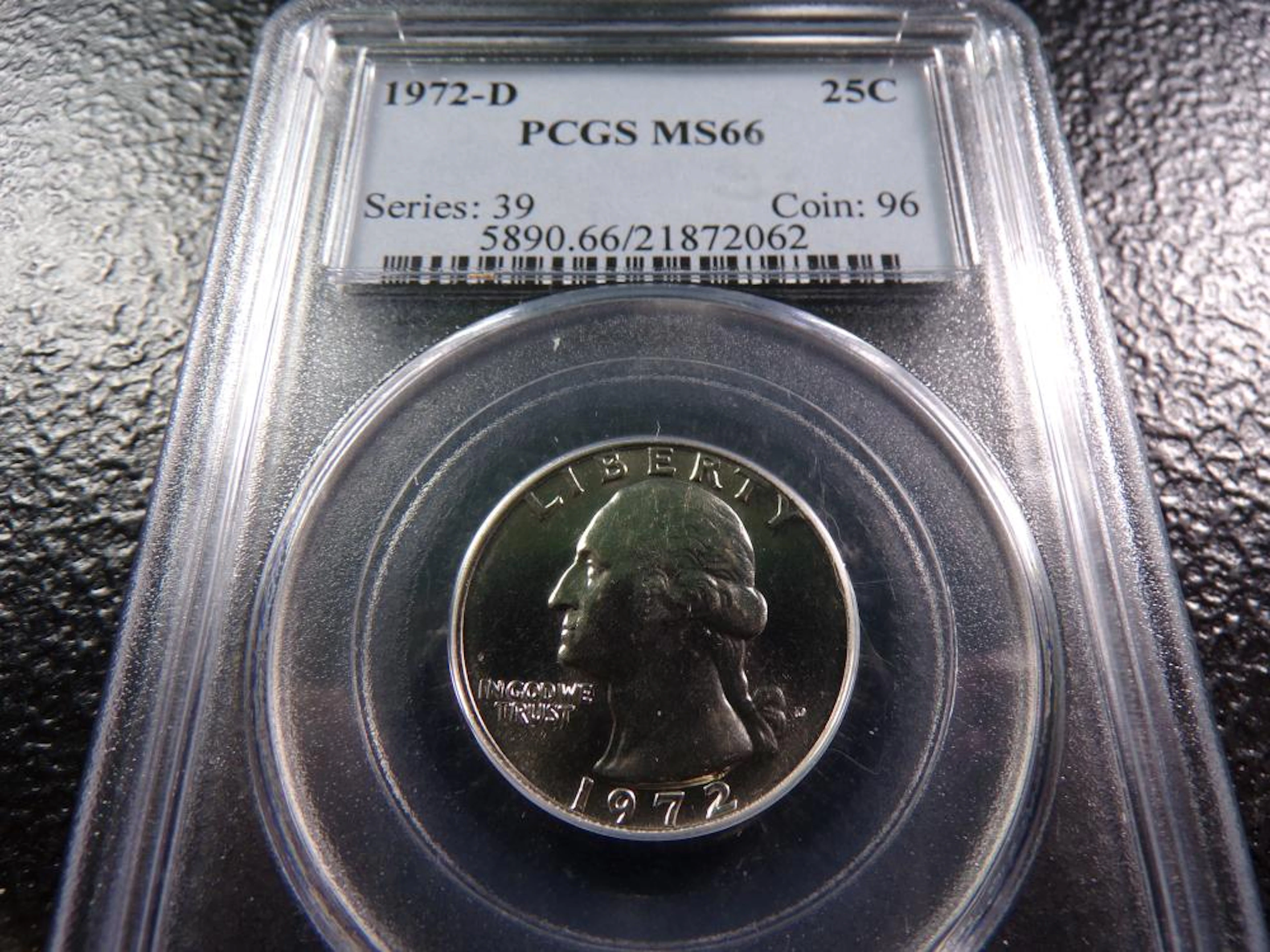 1972-D Washington Quarter - PCGS MS66