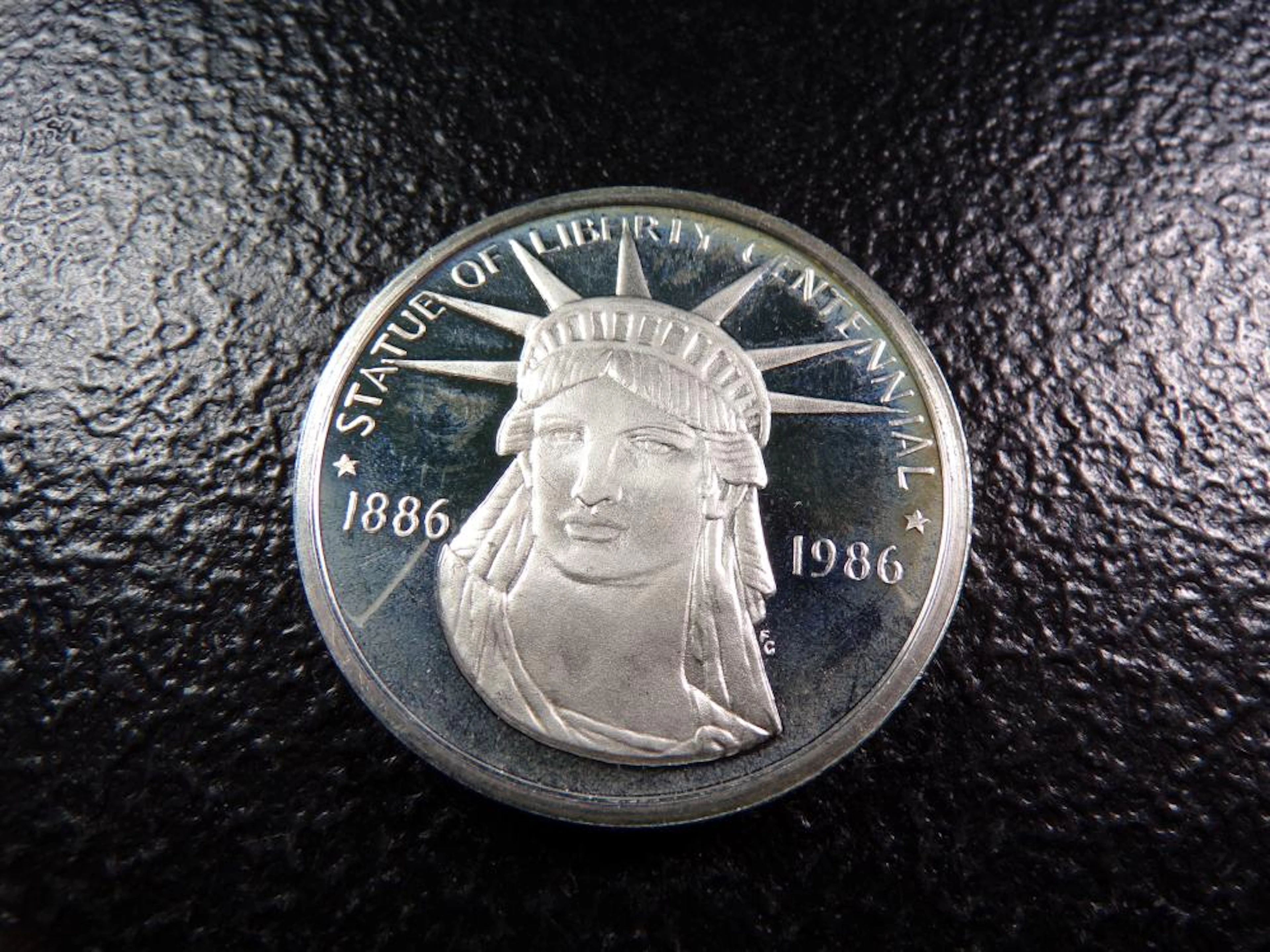 Statue of Liberty Centennial: Theodore Roosevelt PROOF SILVER Bullion Coi