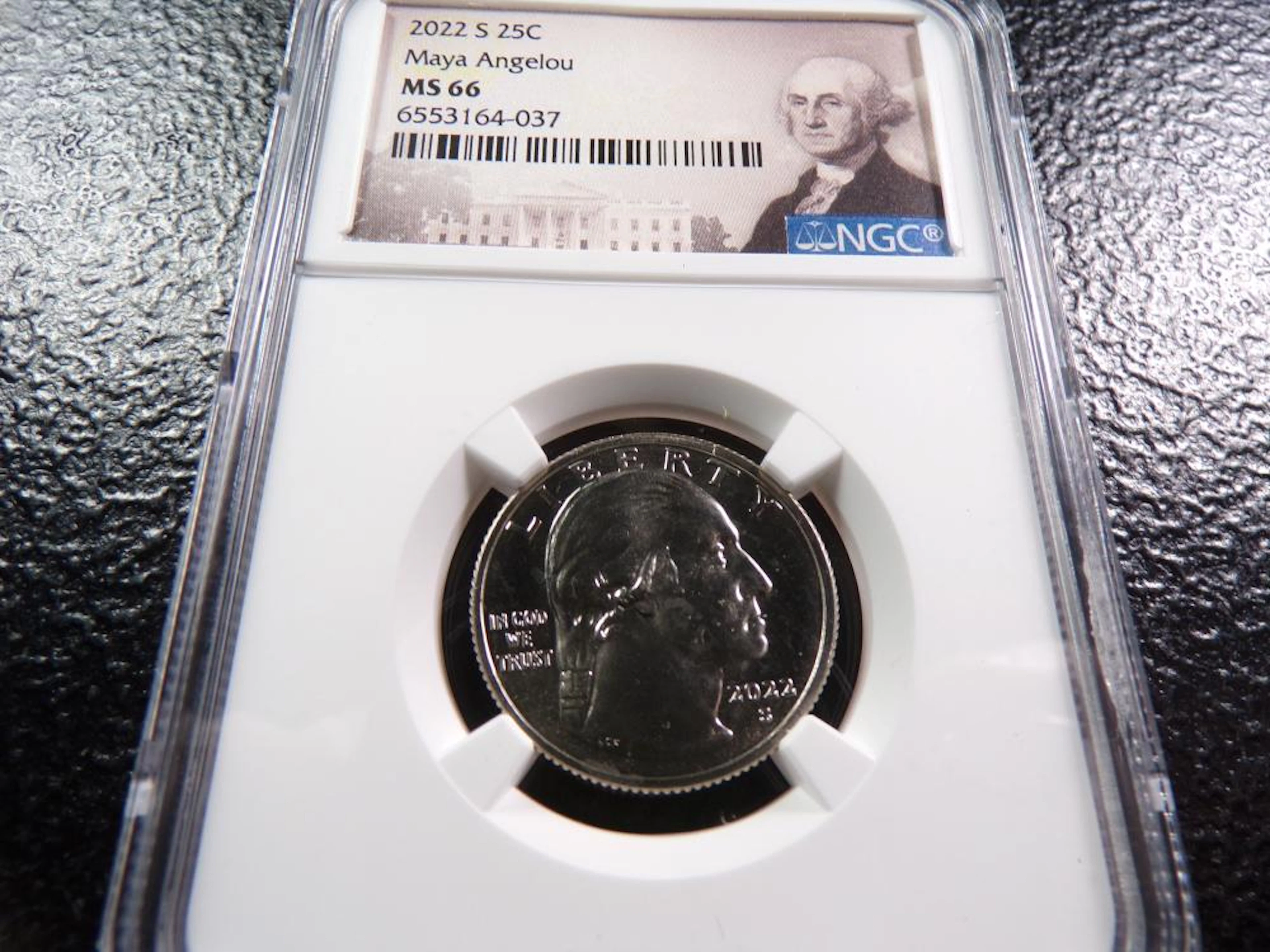 2022-S Maya Angelou Quarter - NGC MS66