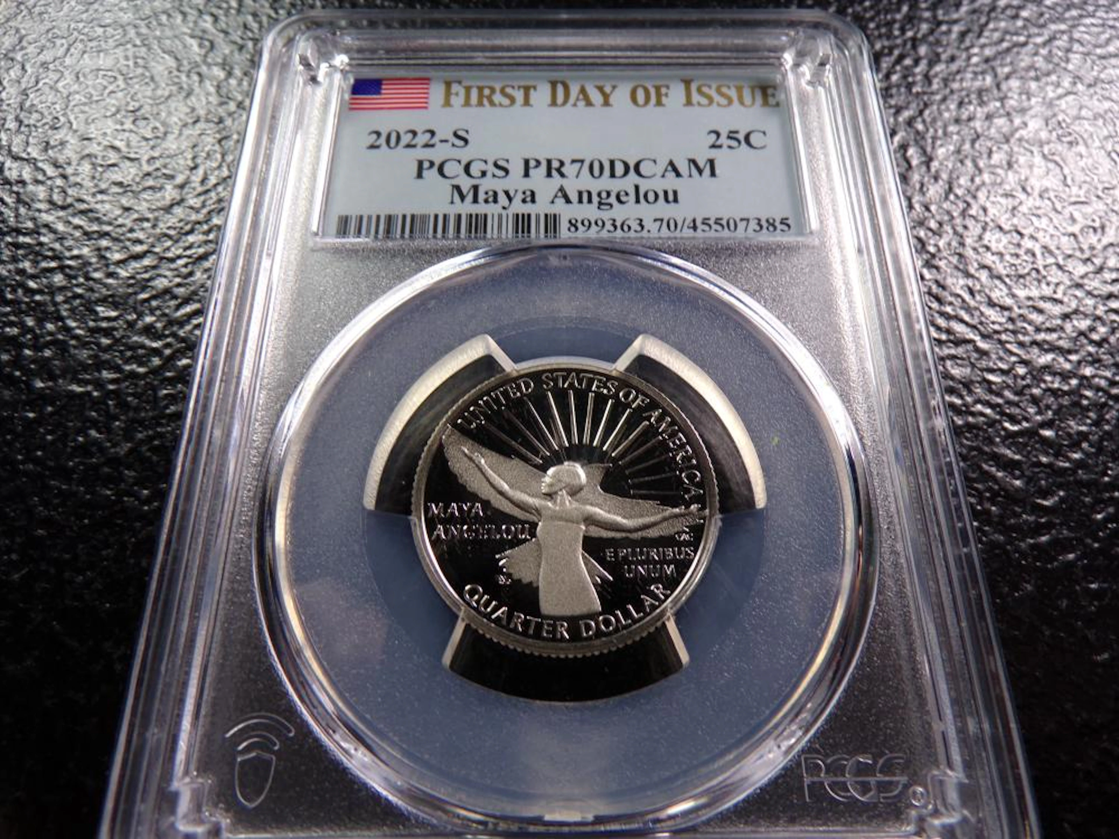 2022-S PROOF Maya Angelou Quarter - PCGS PR70 DCAM FDOI