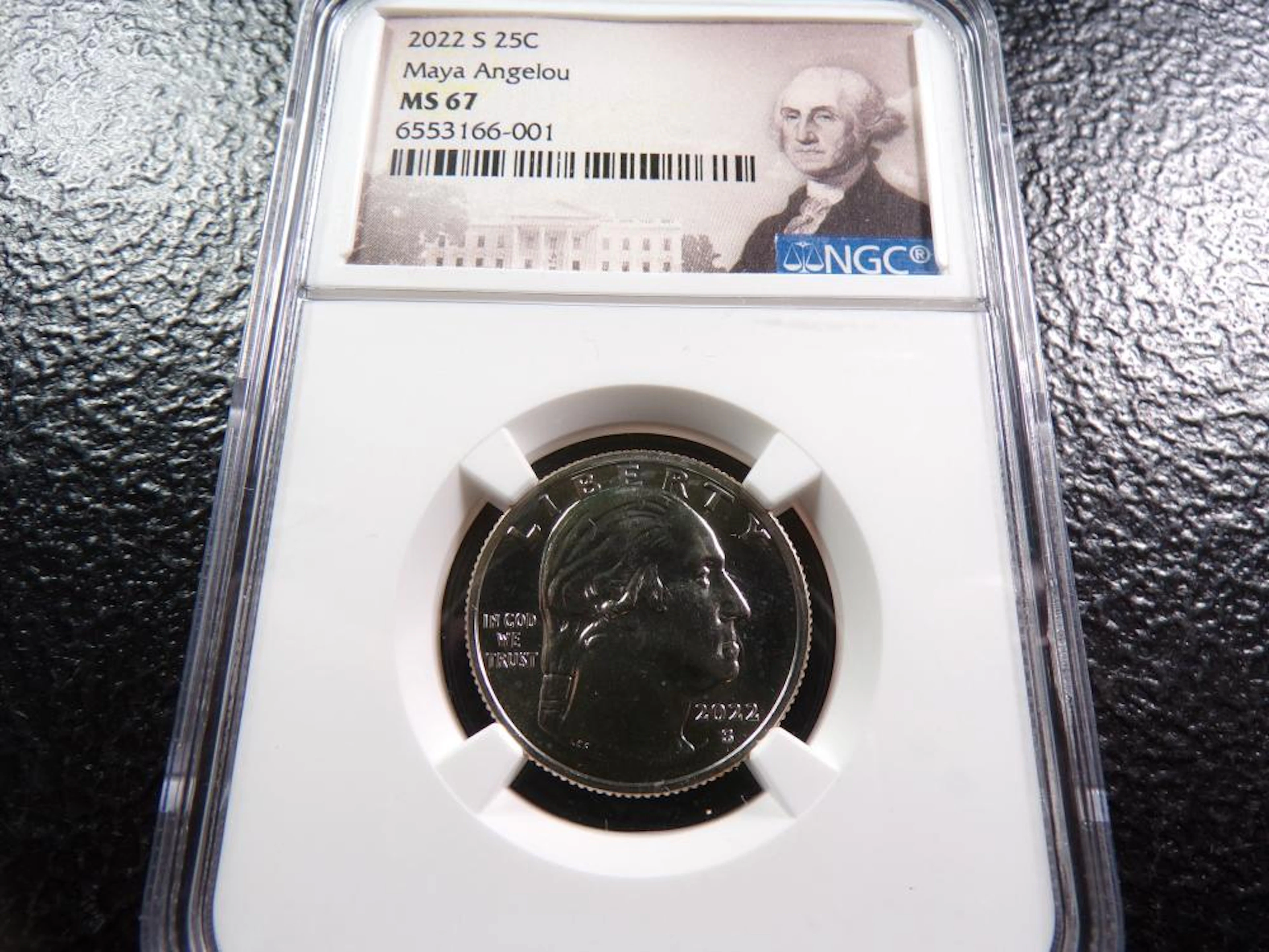 2022-S Maya Angelou Quarter - NGC MS67