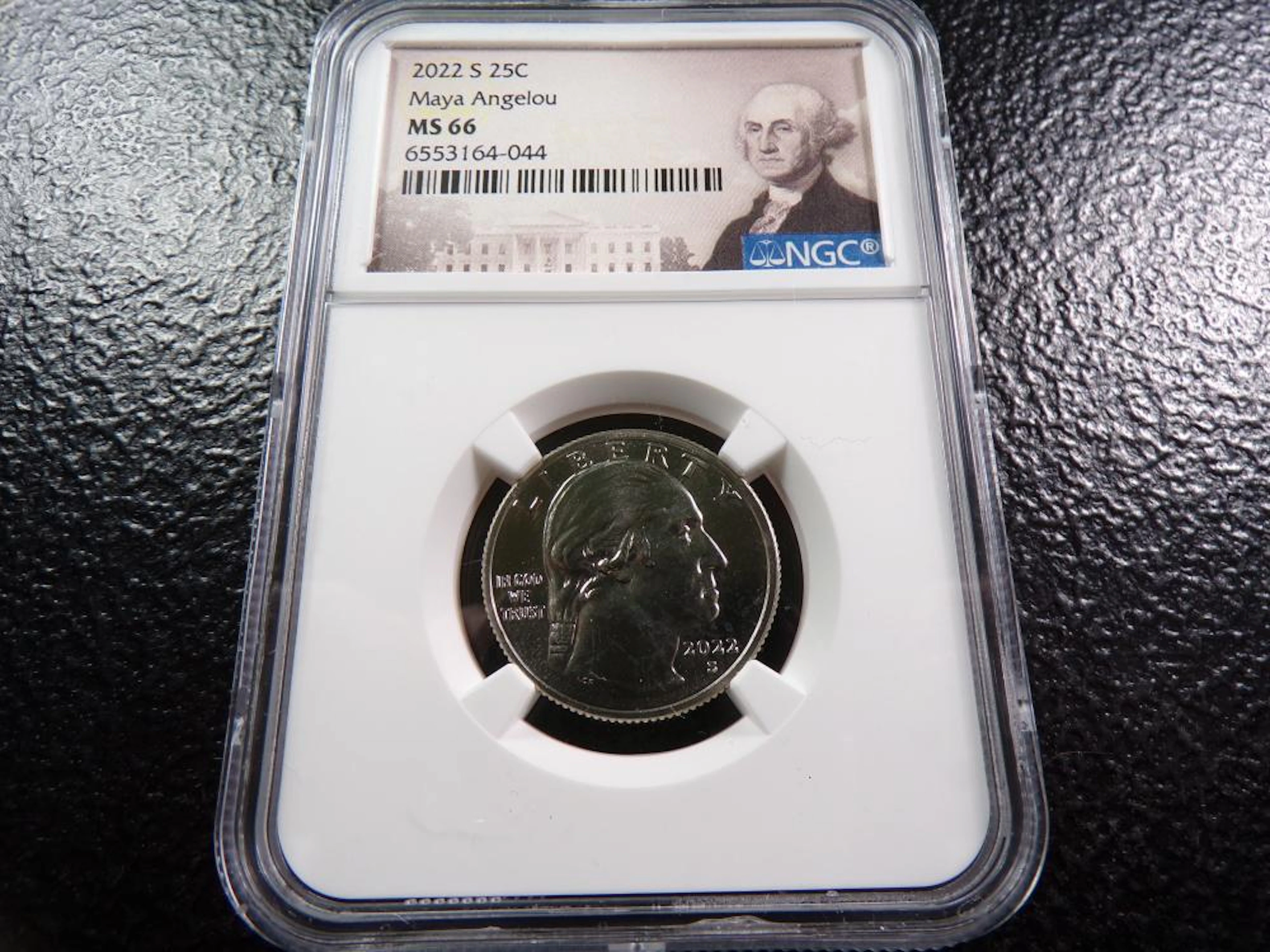 2022-S Maya Angelou Quarter - NGC MS66
