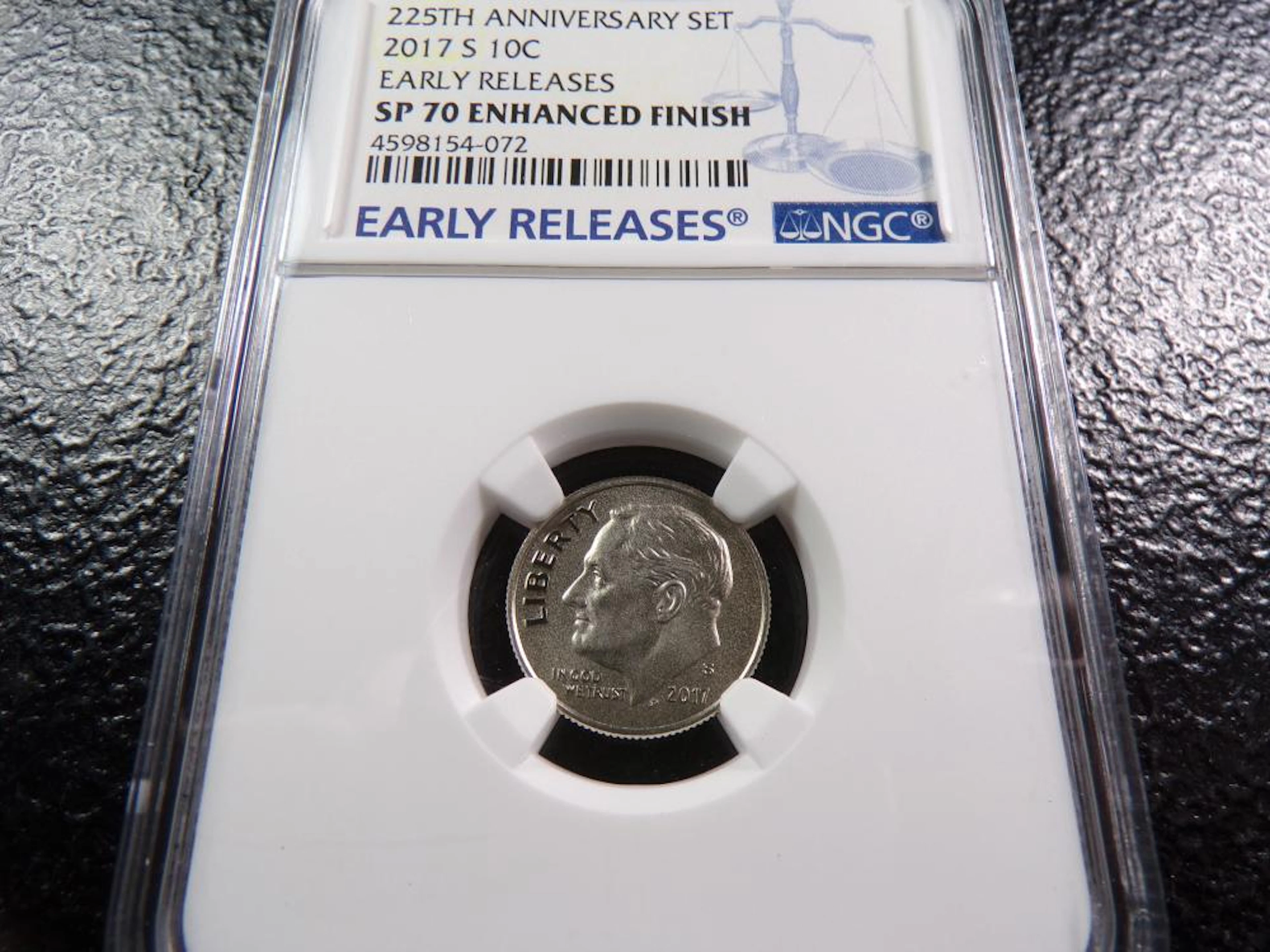 2017-S NGC SP70 ENHANCHED FINISH EARLY RELEASES ROOSEVELT DIME