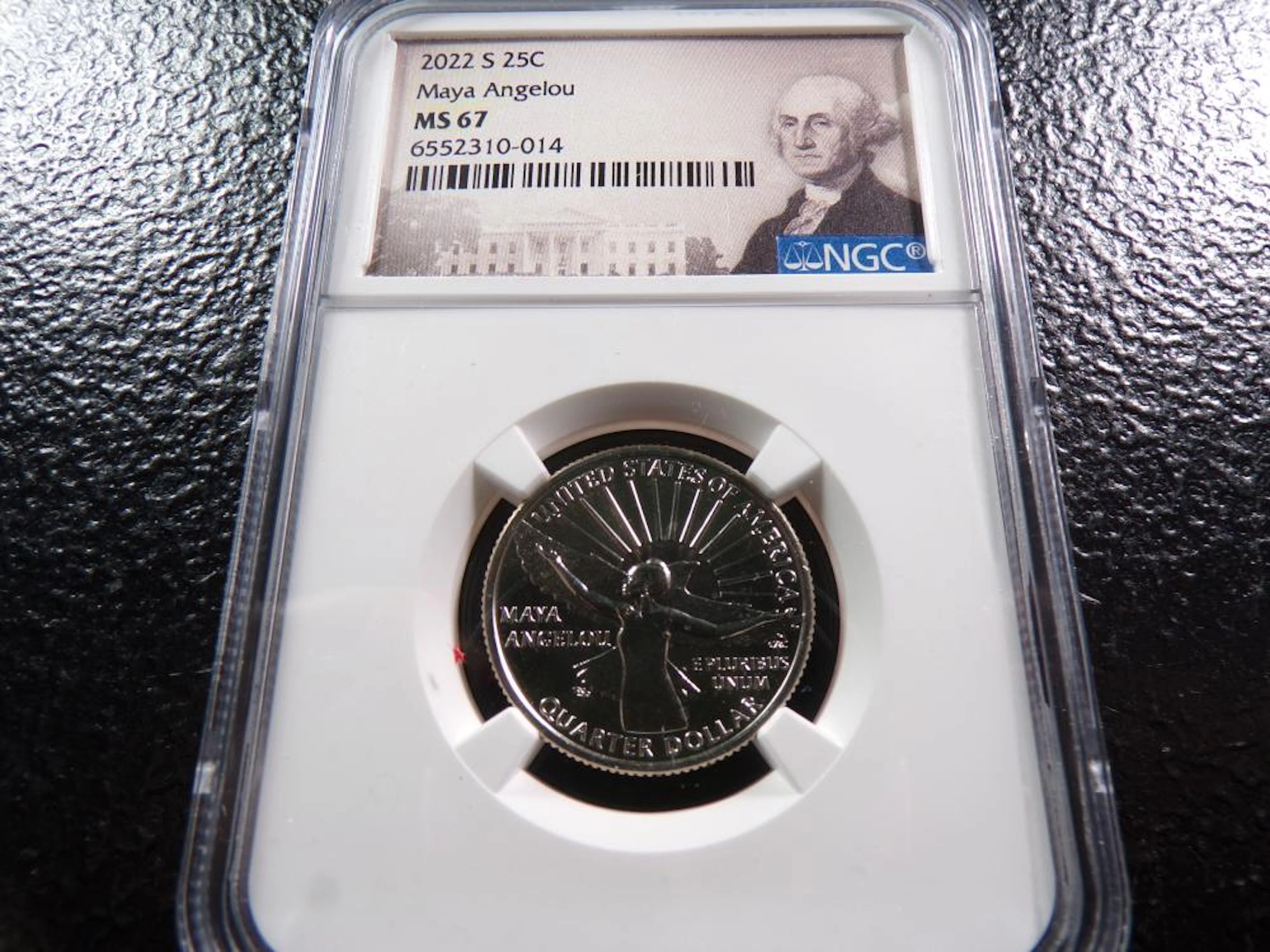 2022-S Maya Angelou Quarter - NGC MS67
