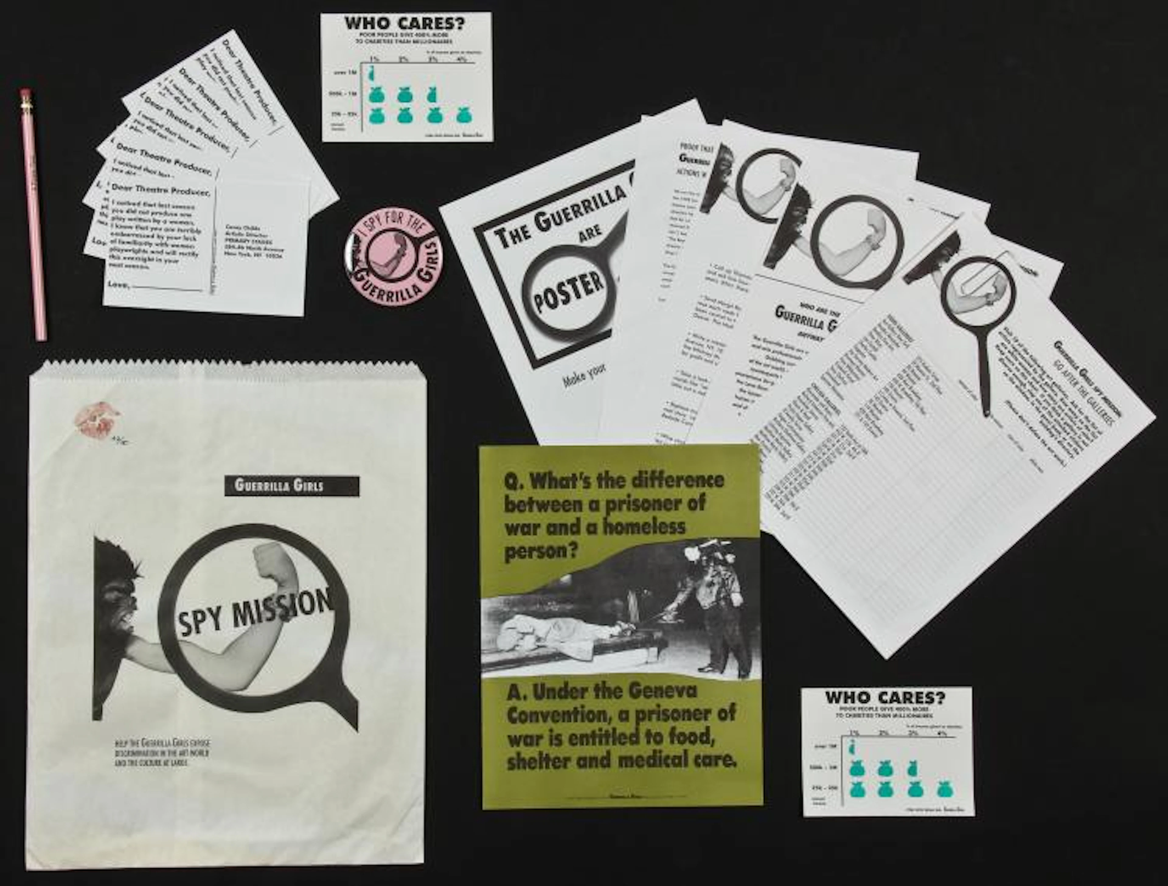 Guerrilla Girls "Spy Mission", 1998