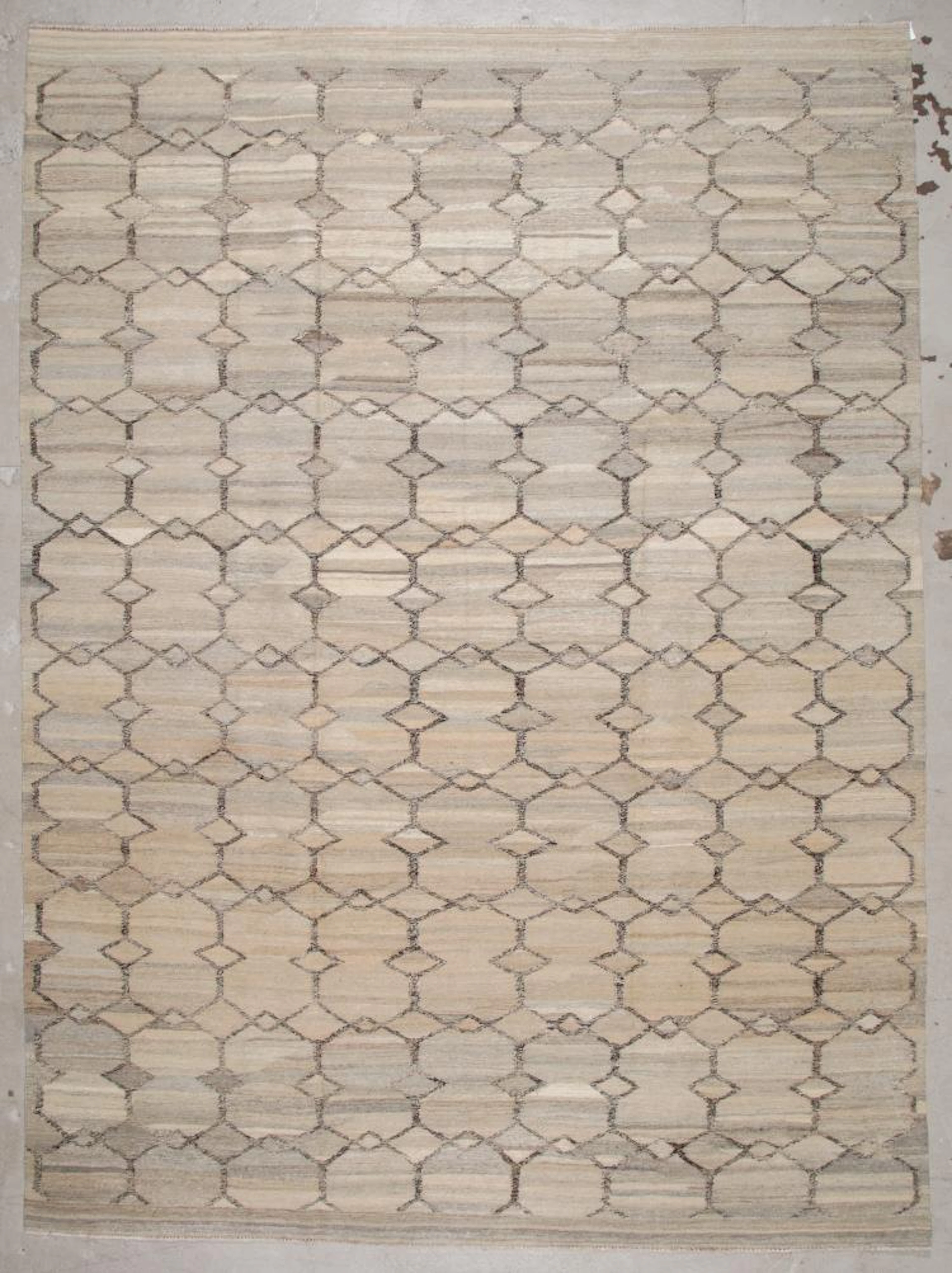 Modern Mid Century Style Kilim: 8'11'' x 12' (272 x 366 cm)
