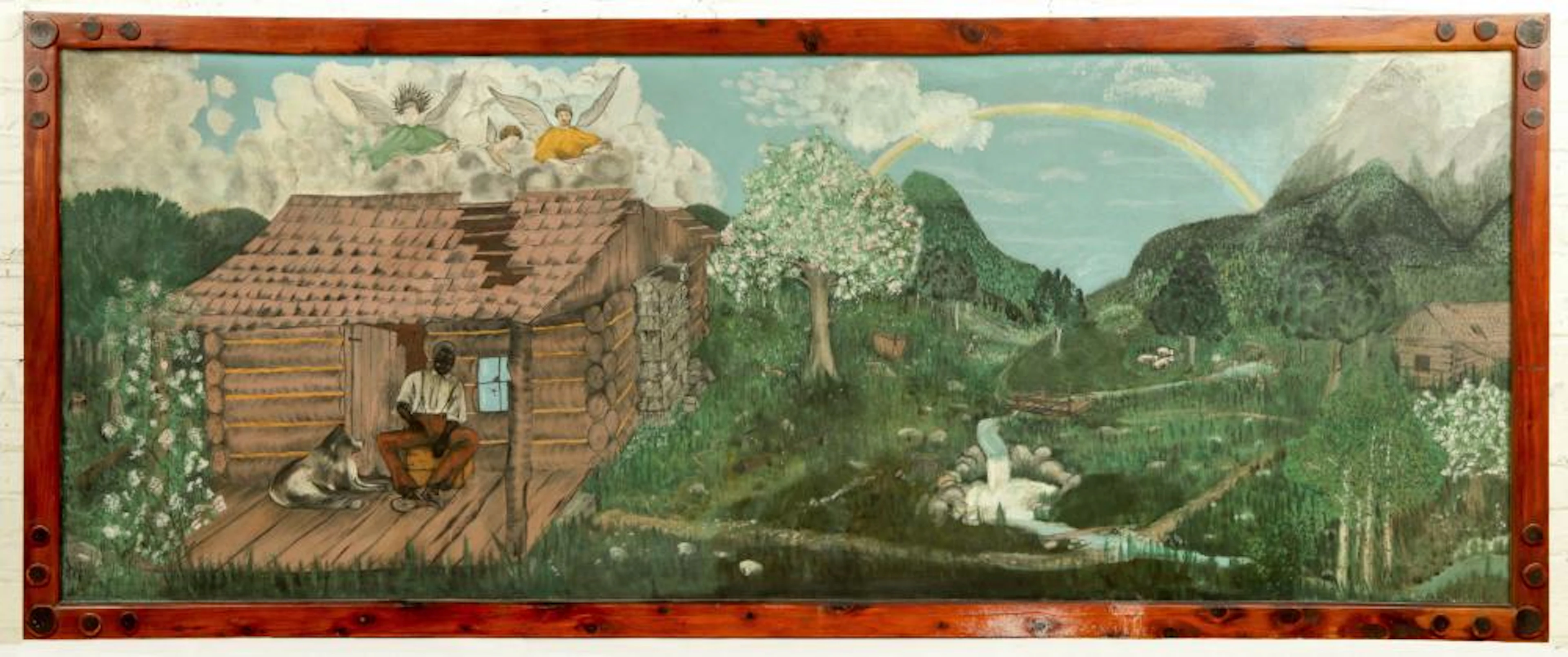 Important Eulah Needham (American, 1895-1982) Tennessee Folk Art Painting