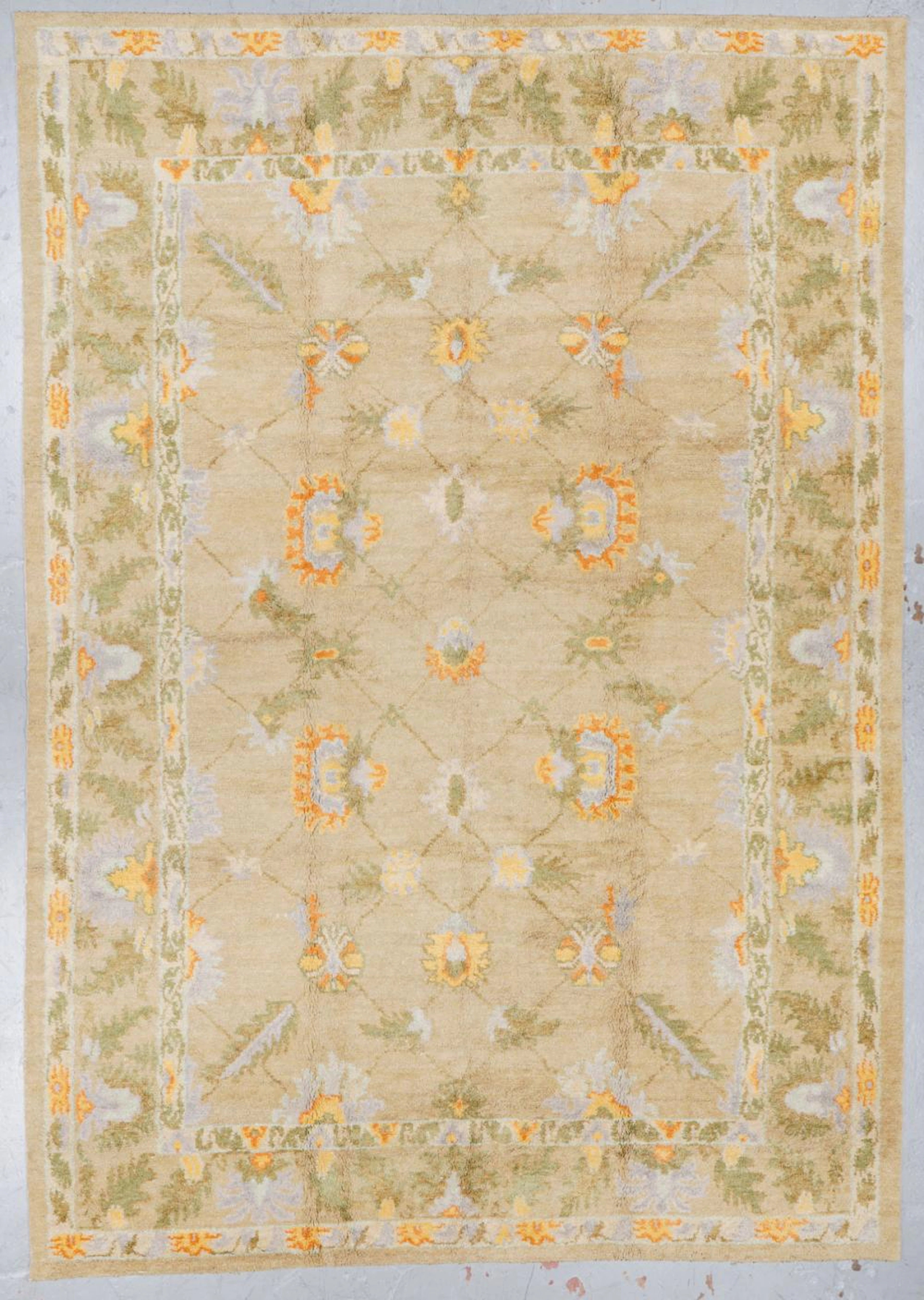Nepali Oushak Rug: 10'1'' x 14'3''