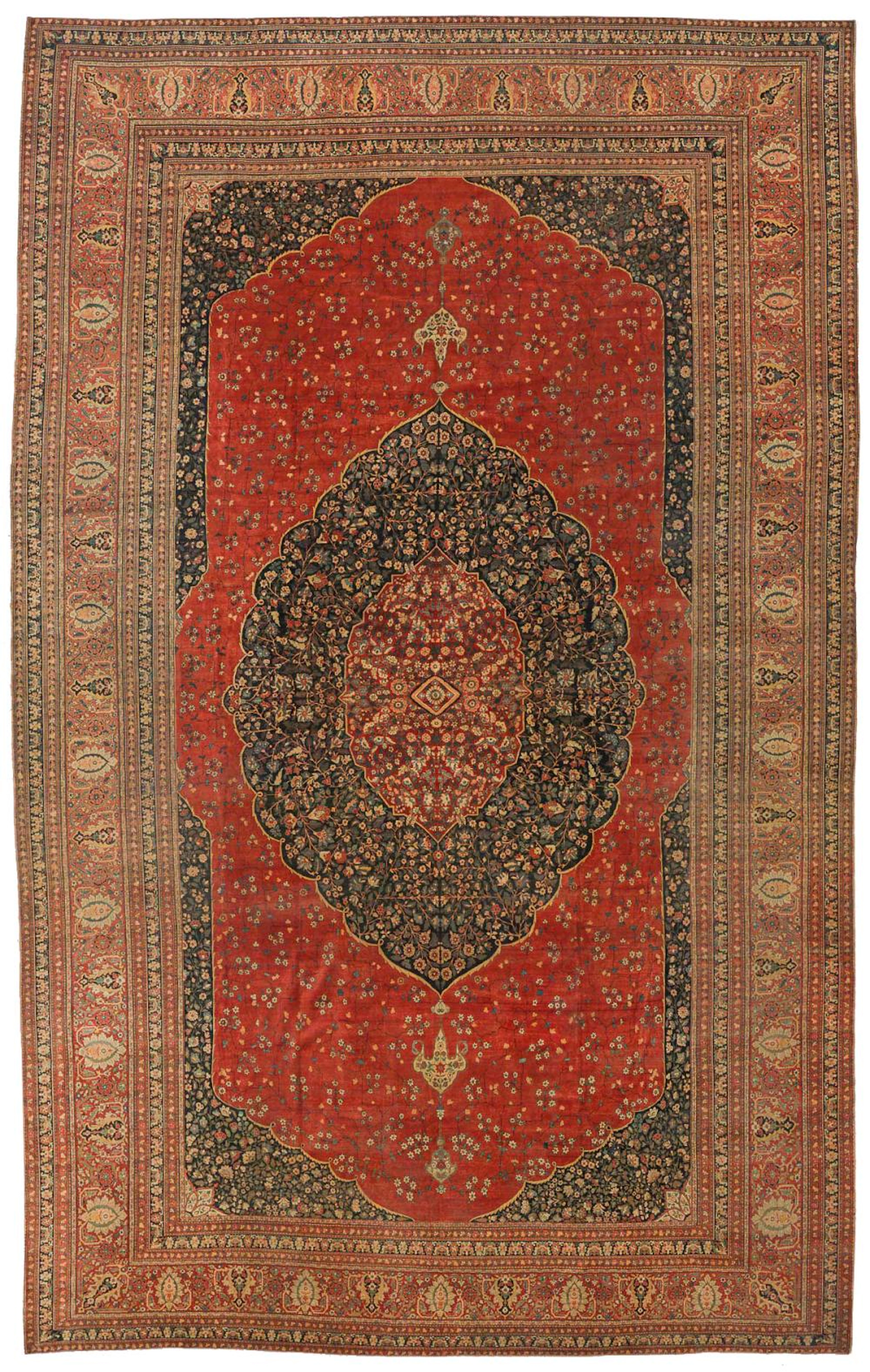 Fine Hadji Jalili Tabriz Rug, Persia, 17'10'' x 27'9''