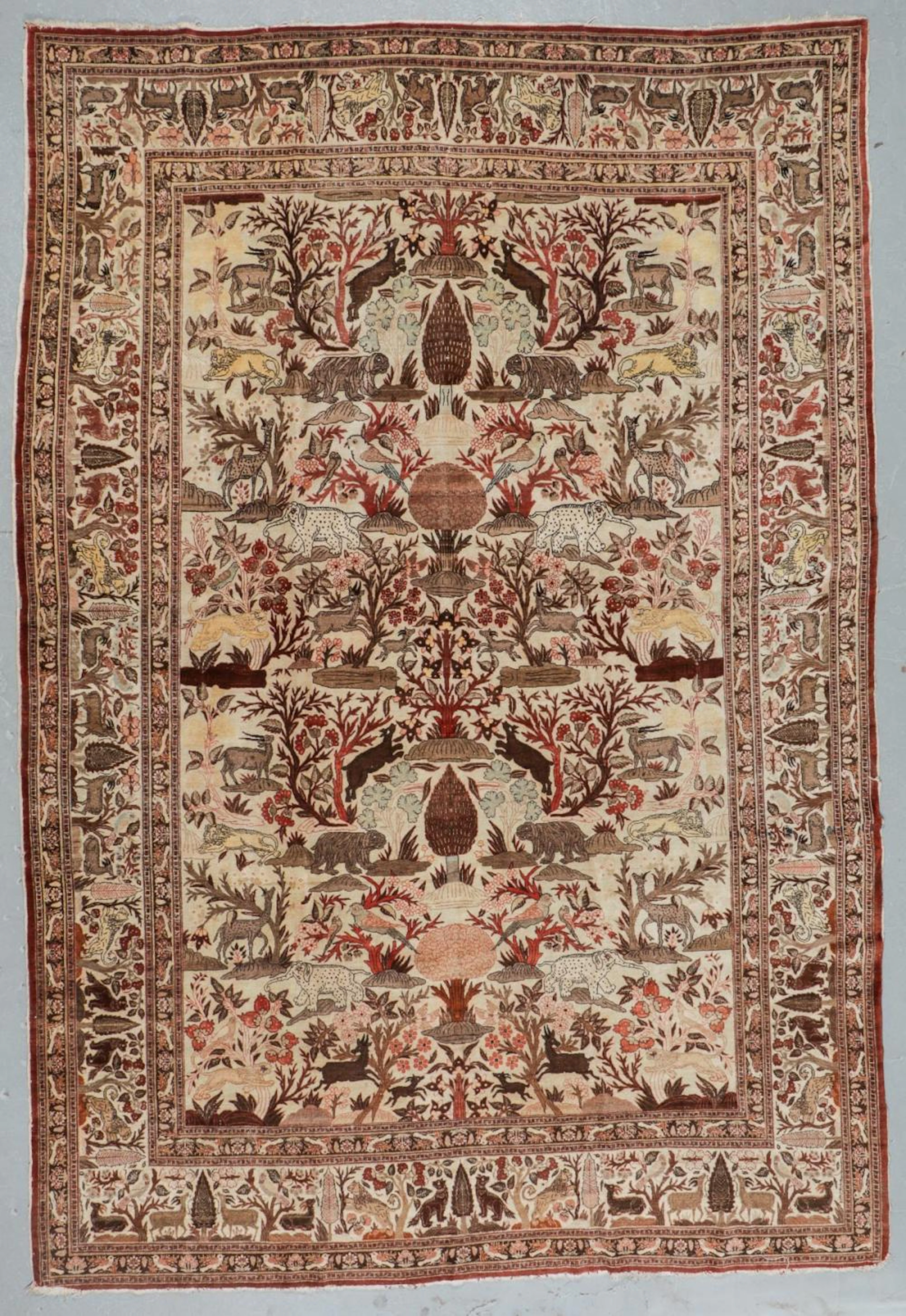 Antique Hadji Jalili Tabriz Rug, Persia: 9'9'' x 14'4''