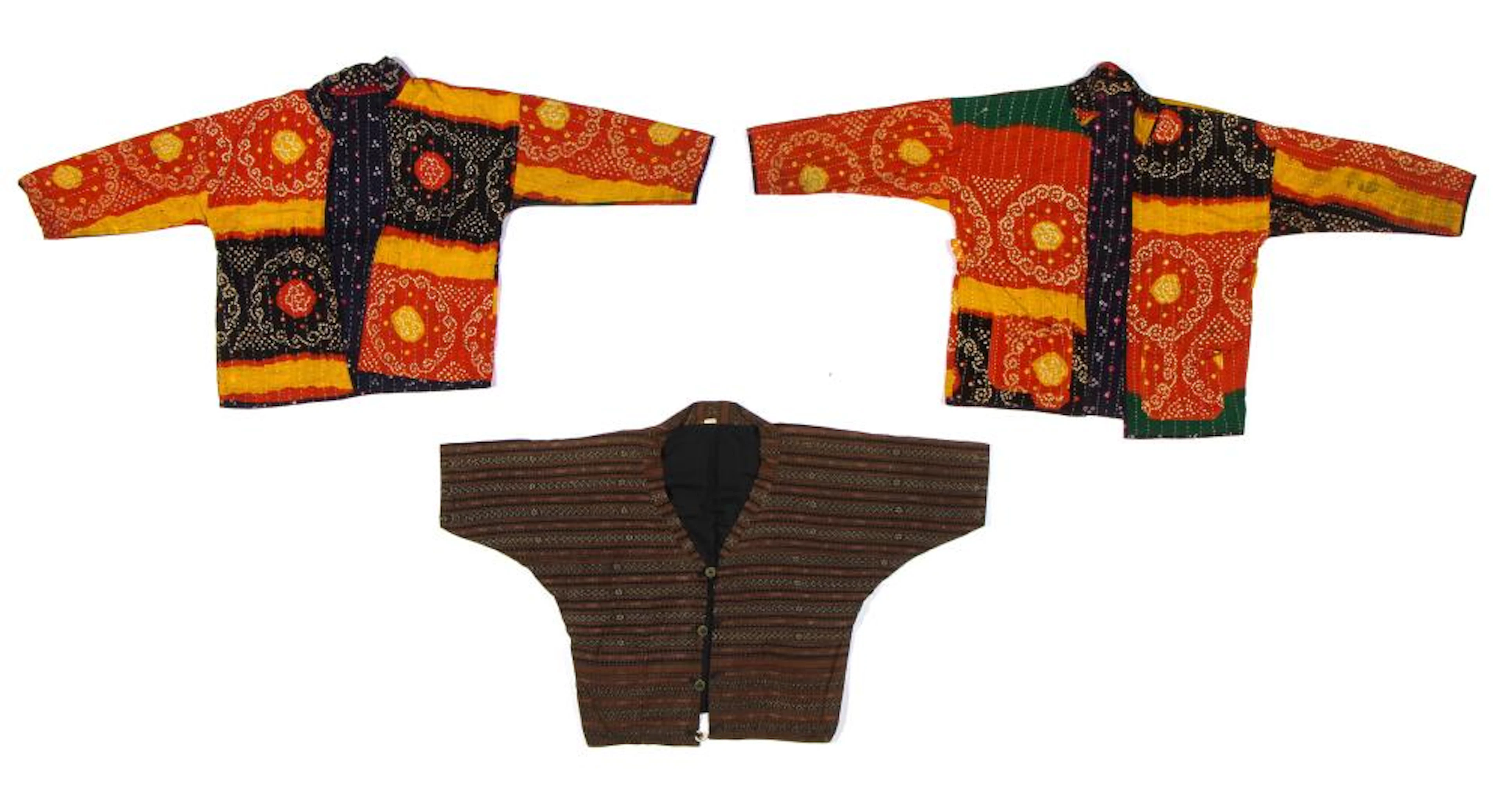 3 Jackets made from Ethnographic Textiles