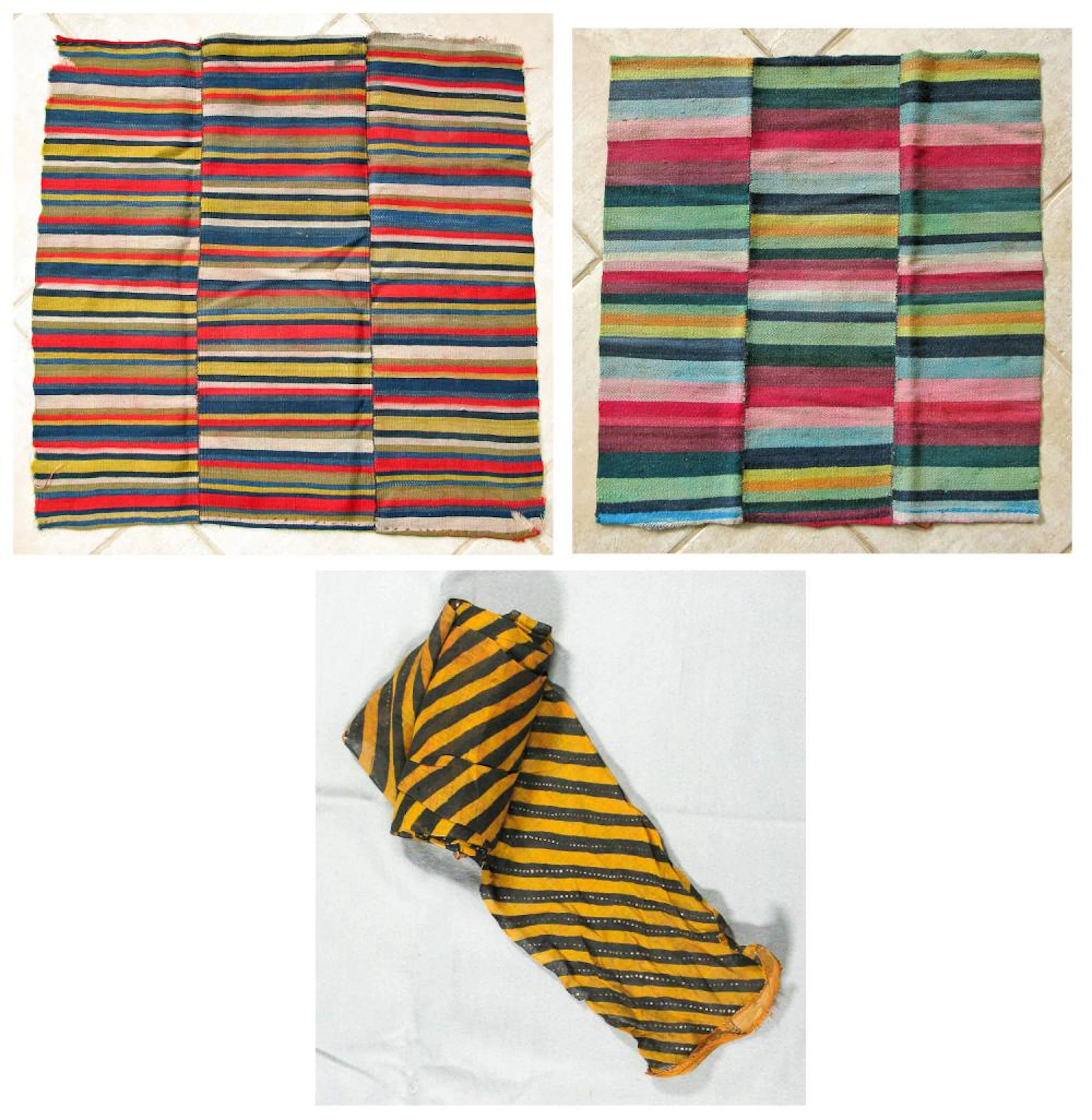 3 Ethnographic Textiles, Tibet & Rajasthan