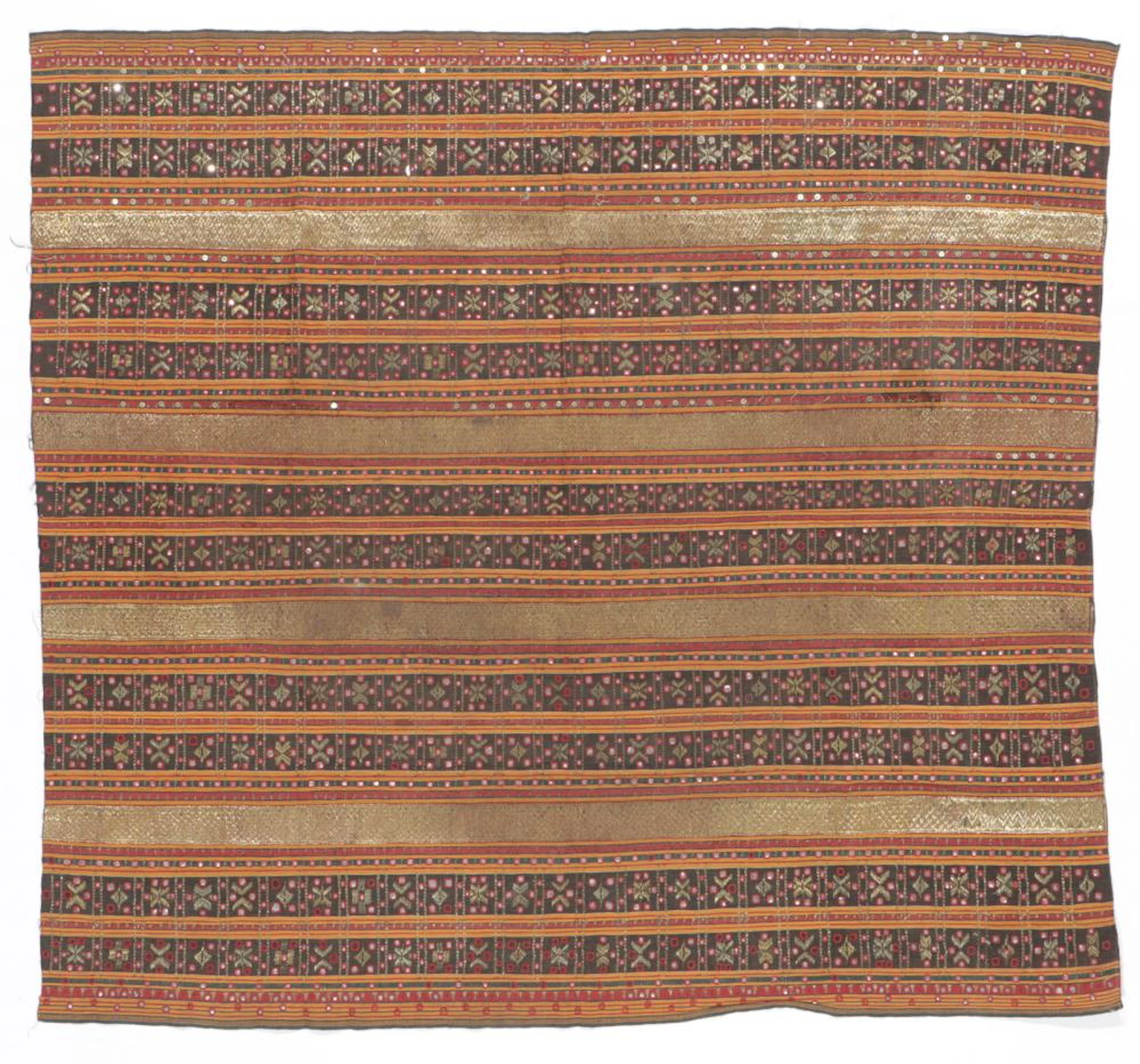 Antique Indonesian Ceremonial "Tapis Kaca" Skirt