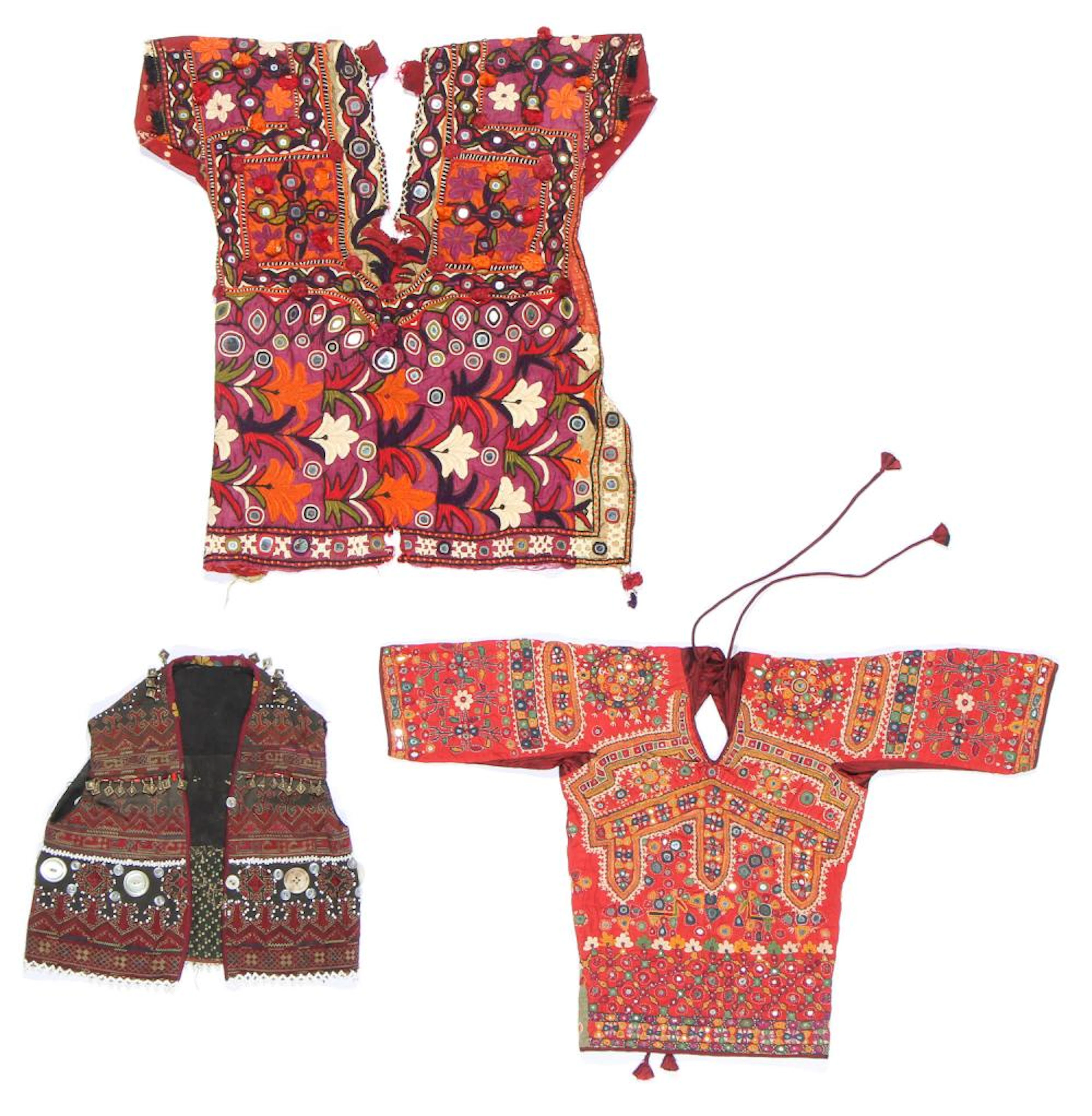 Three Ethnographic Textile Tops