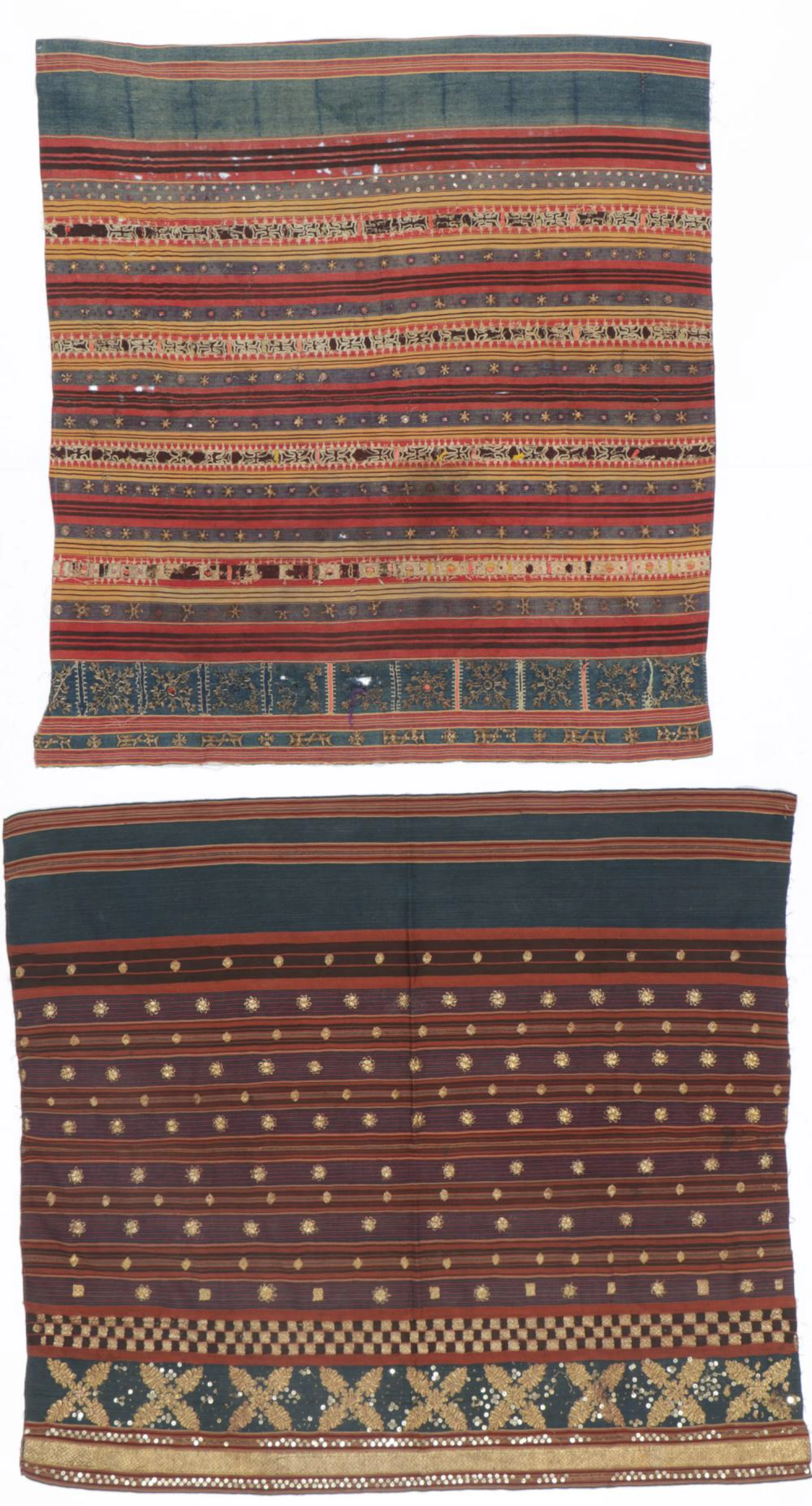 Two Antique Indonesian Ceremonial Tapis