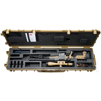 An Accuracy International Mod. AX 338 sniper rifle, with Schmidt ...