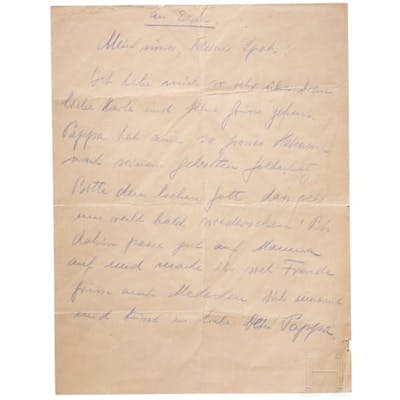Hermann Göring - a handwritten letter to his daughter Edda, 1945/46 ...