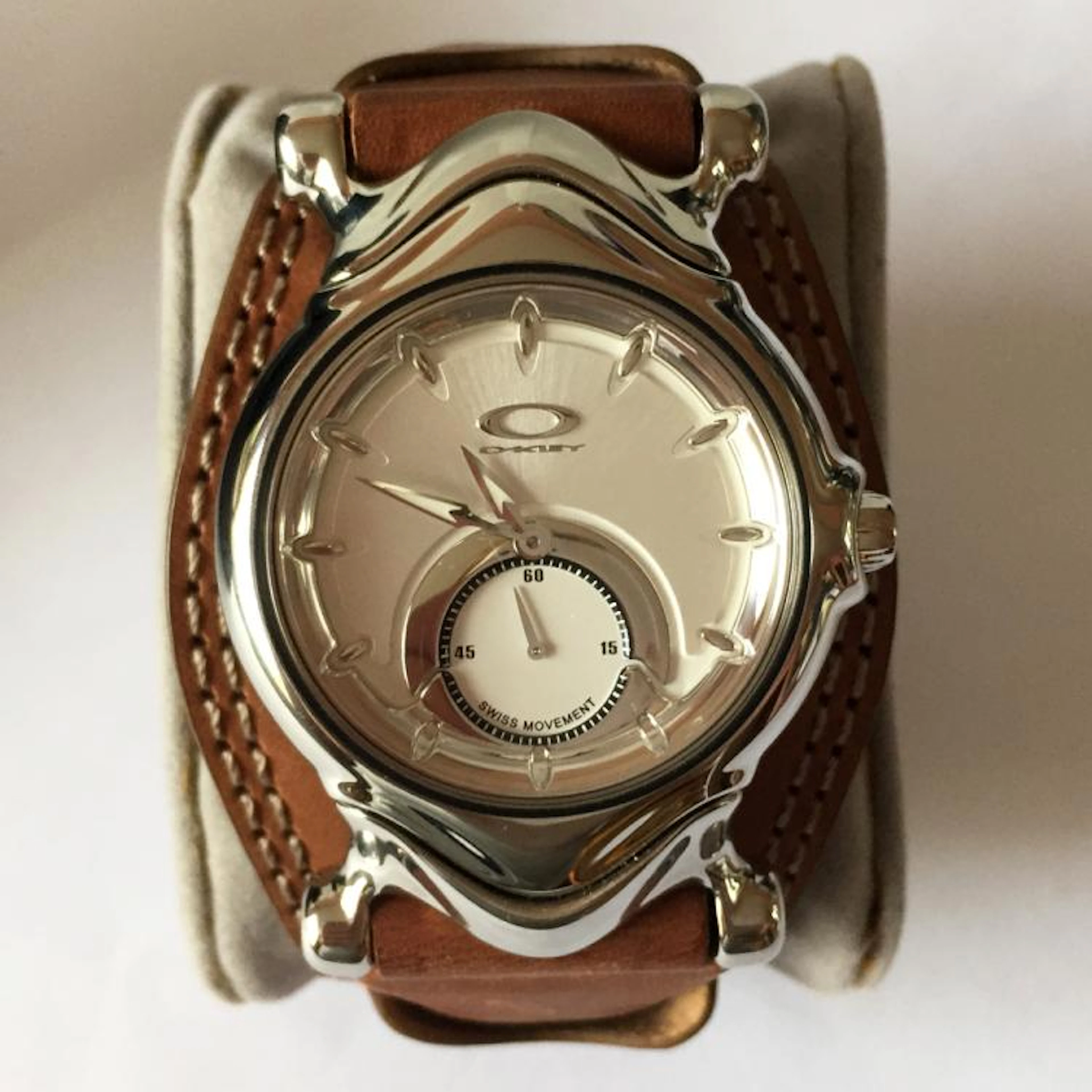 OAKLEY watch Swiss movement with extra window for seconds...