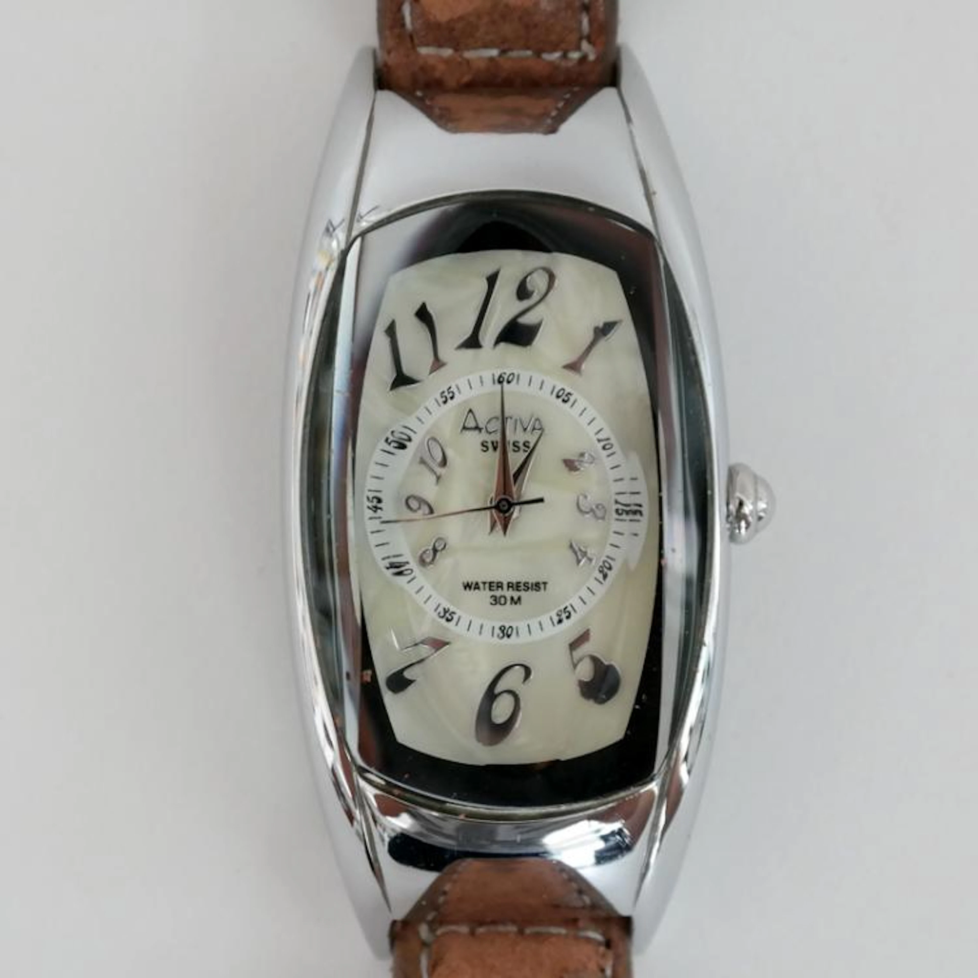 Silver tone ladies watch ACTIVA Swiss Water resist 30m