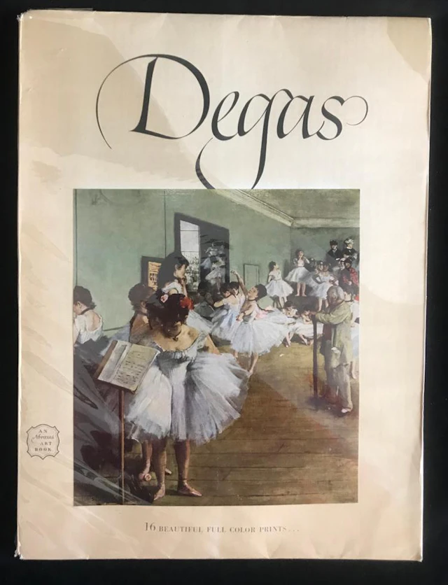 DEGAS vintage art book from 1952 by ABRAMS