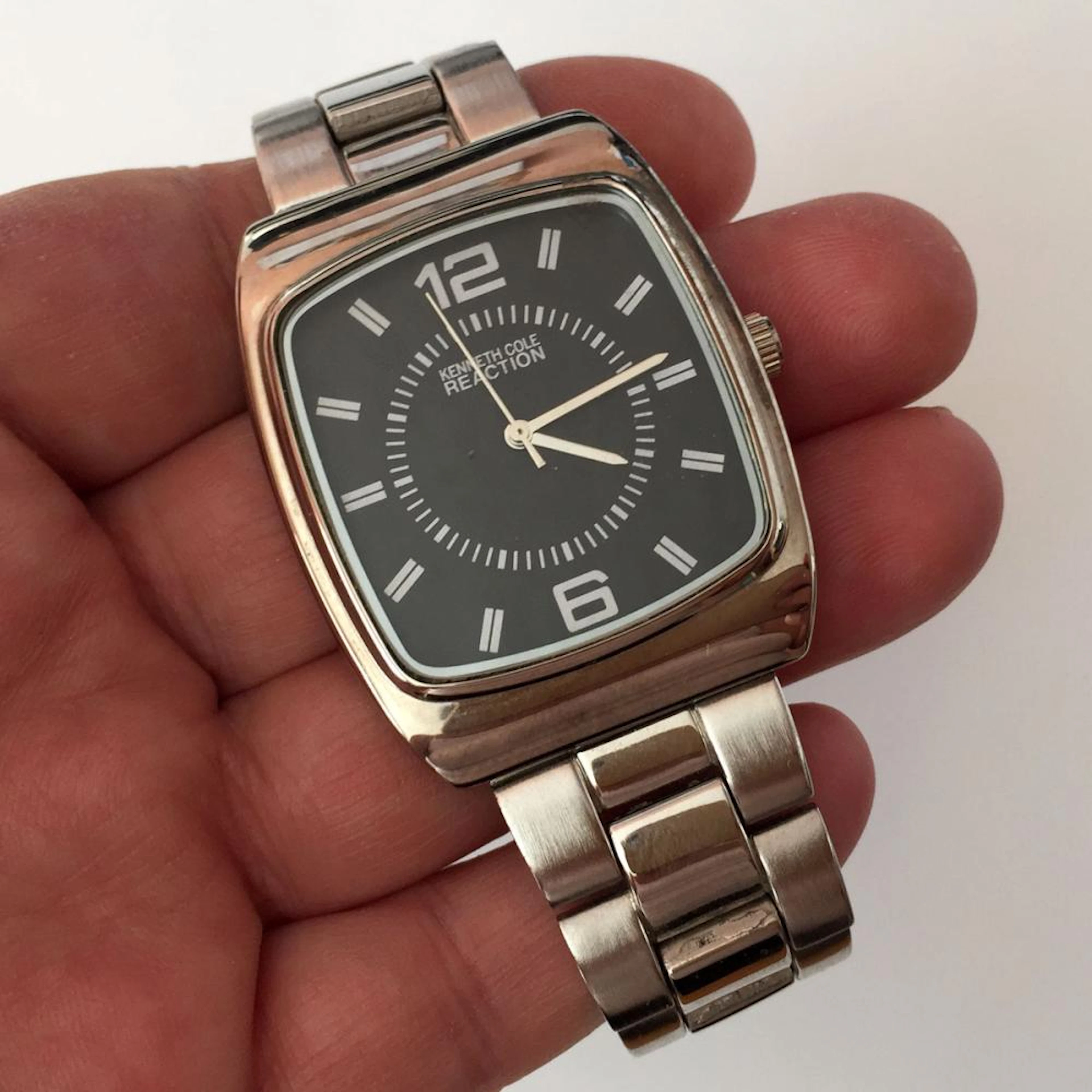 Silver tone Kenneth Cole Reaction watch