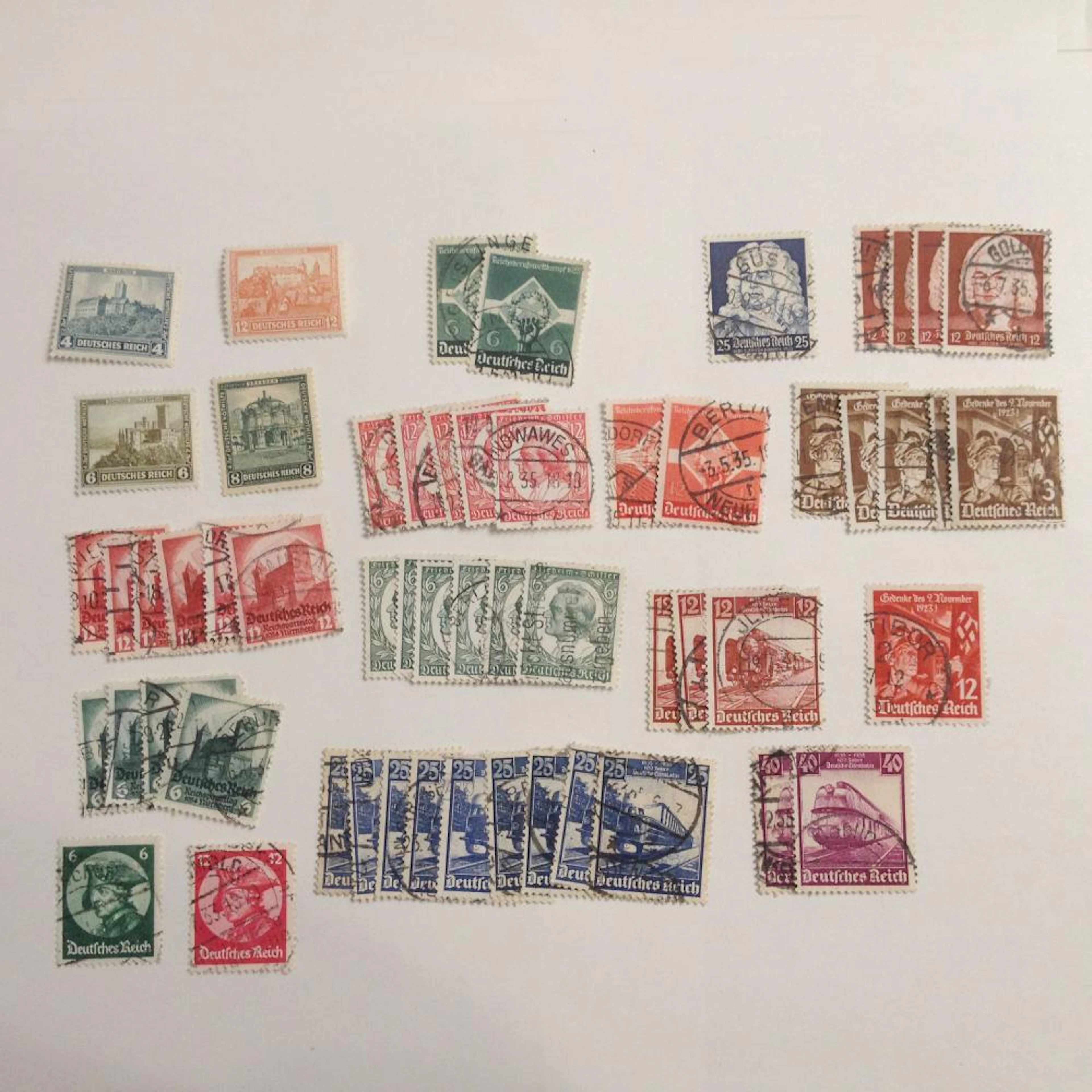 56 Collectible used German Empire 1931-1935 stamps
