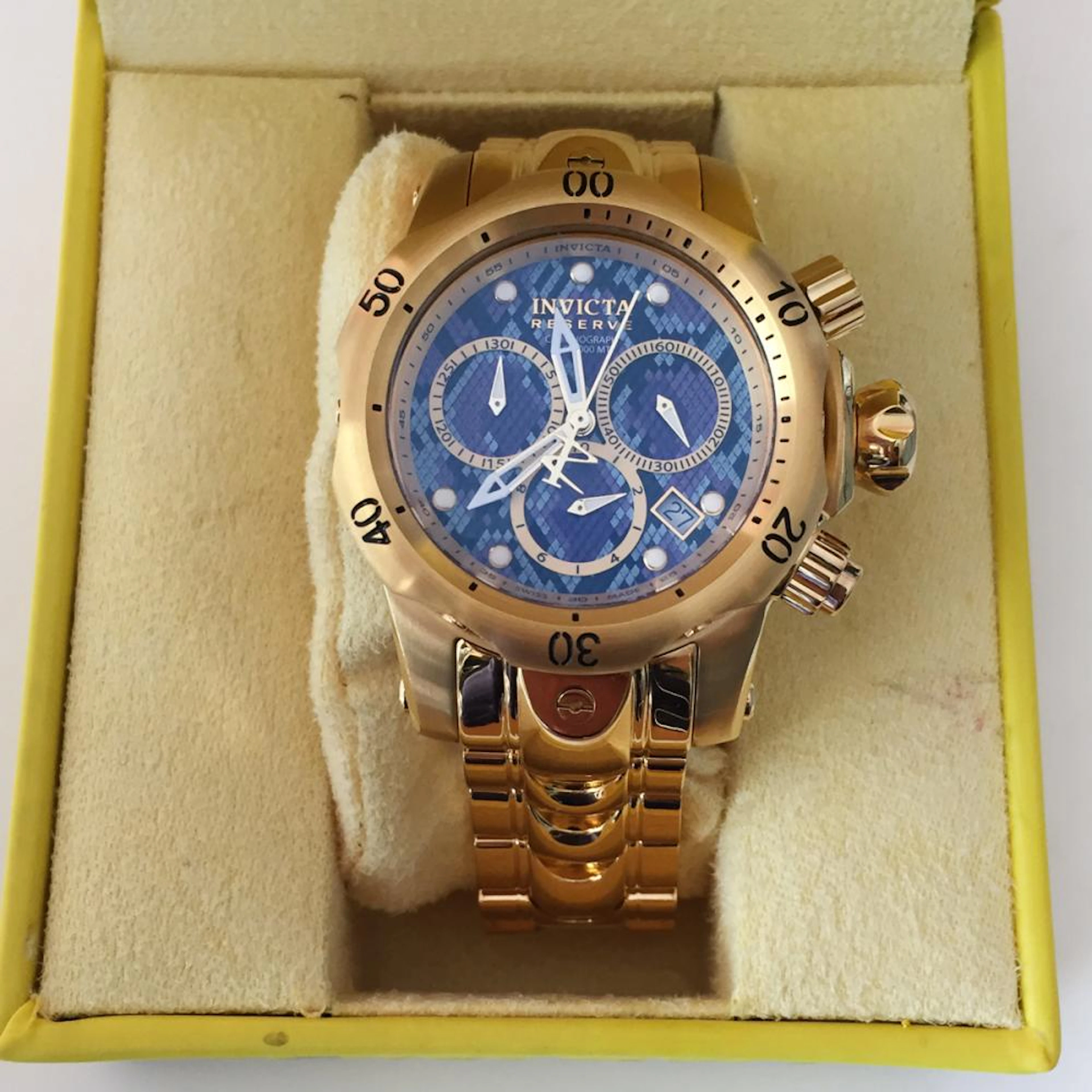 INVICTA: Gold plated stainless steel Invicta Venom...
