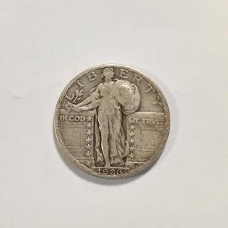 Collectible US 1926 Standing Liberty Quarter Dollar 25 cents Silver coi