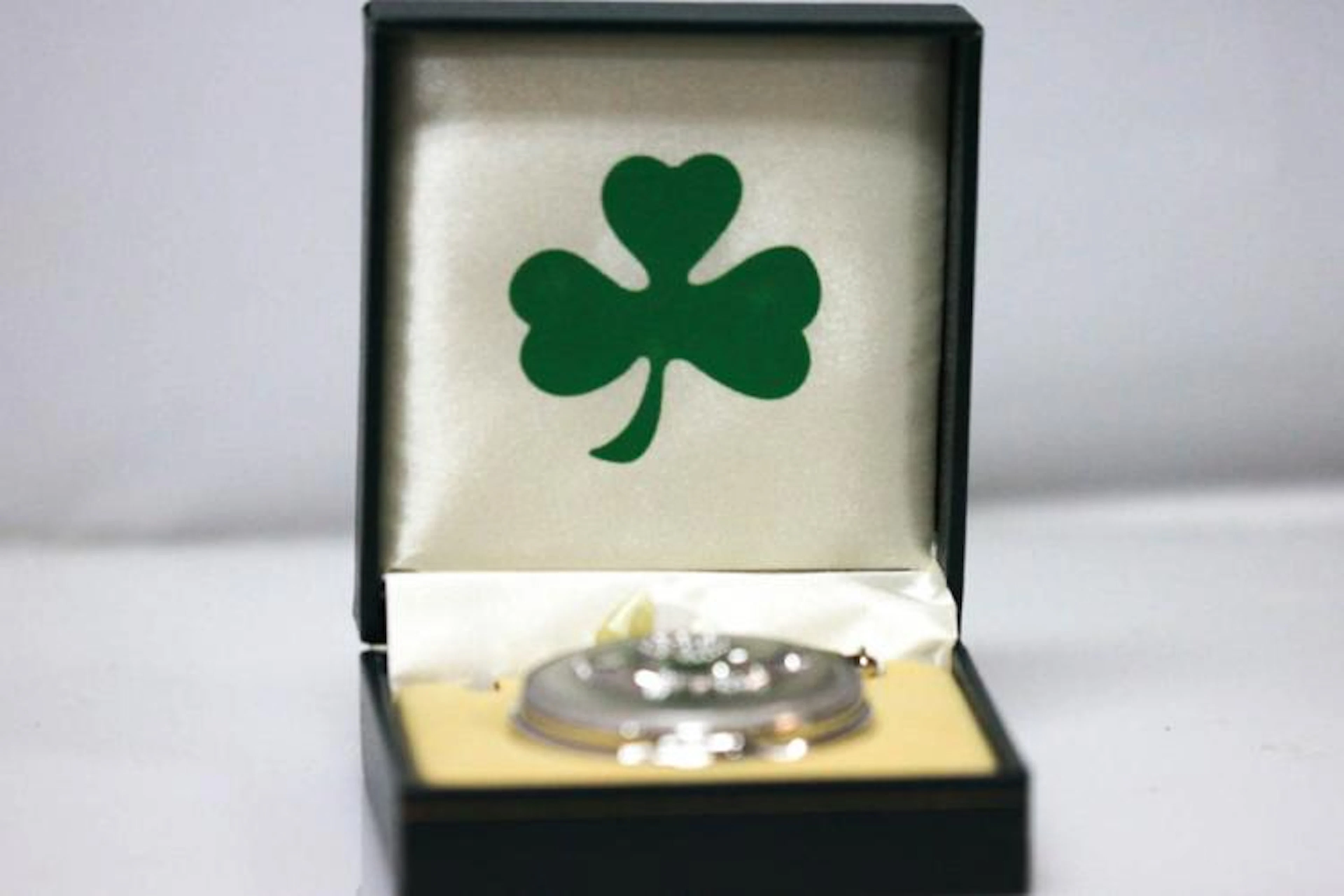 Silver Tone Irish Claddagh Trinity Quartz Movement Pock