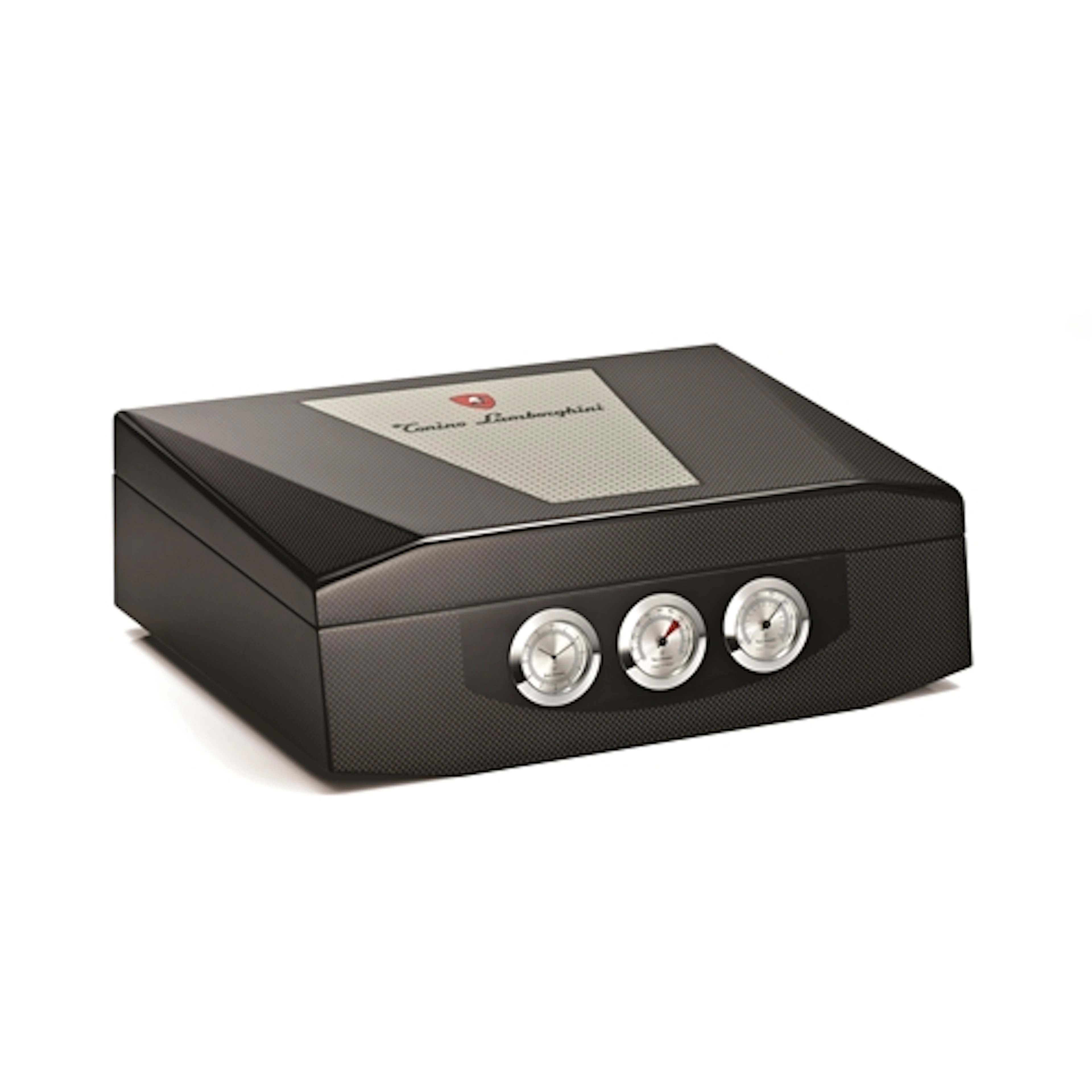Tonino Lamborghini Black Humidor - Holds 100 Cigars