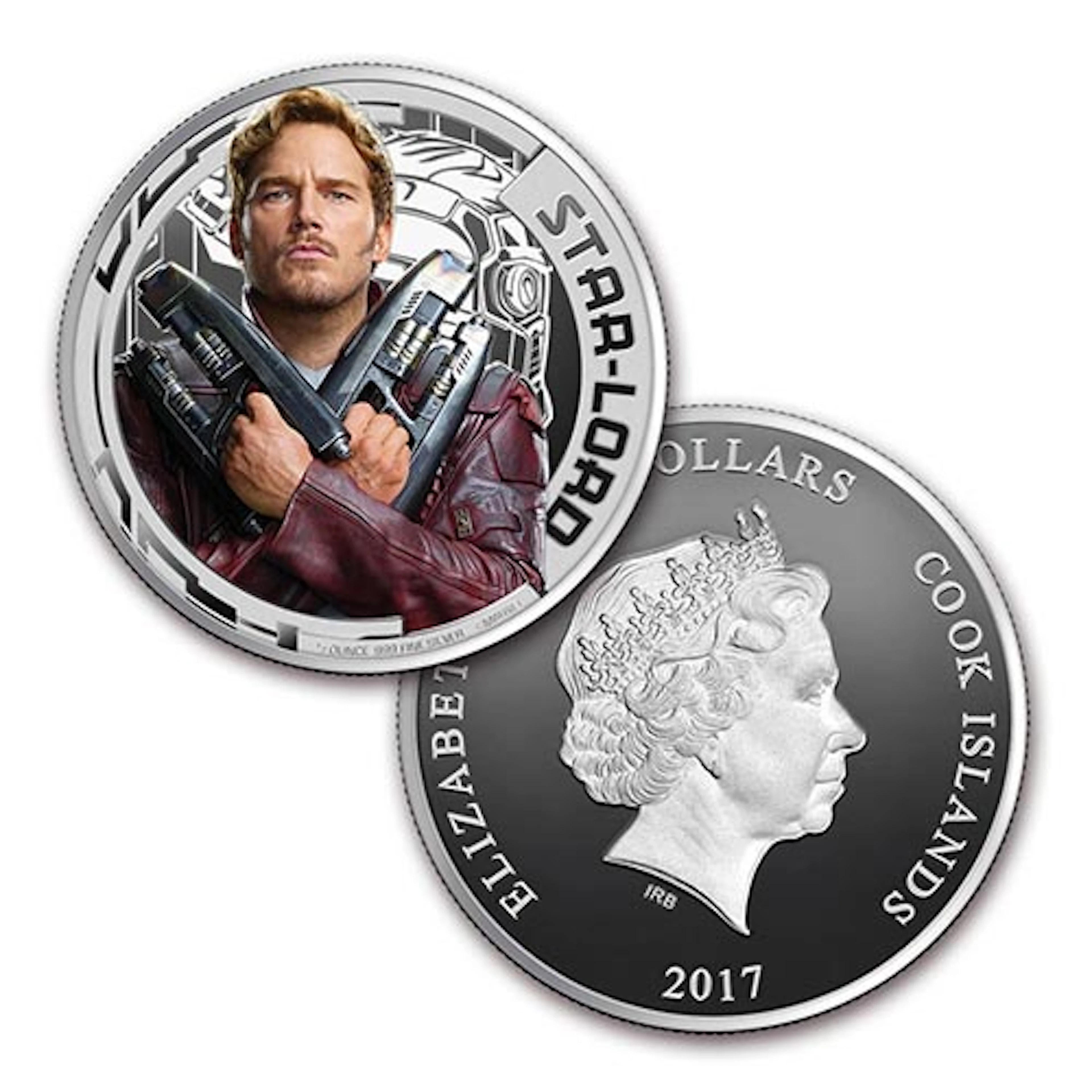 2017 Cook Islands Ag "Guardians of the Galaxy" Star-Lord (UHR)