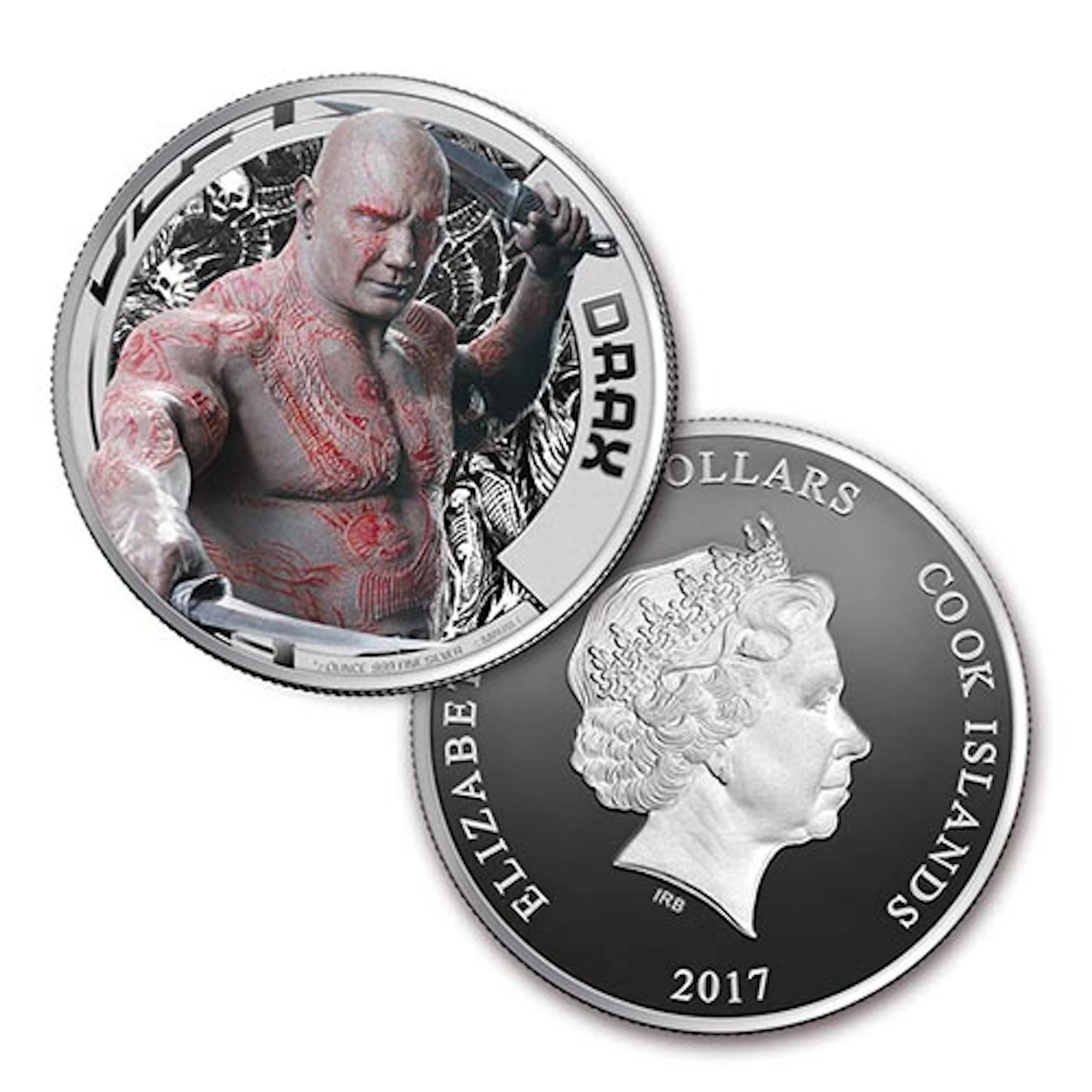 2017 Cook Islands Ag "Guardians of the Galaxy" Drax (UHR)