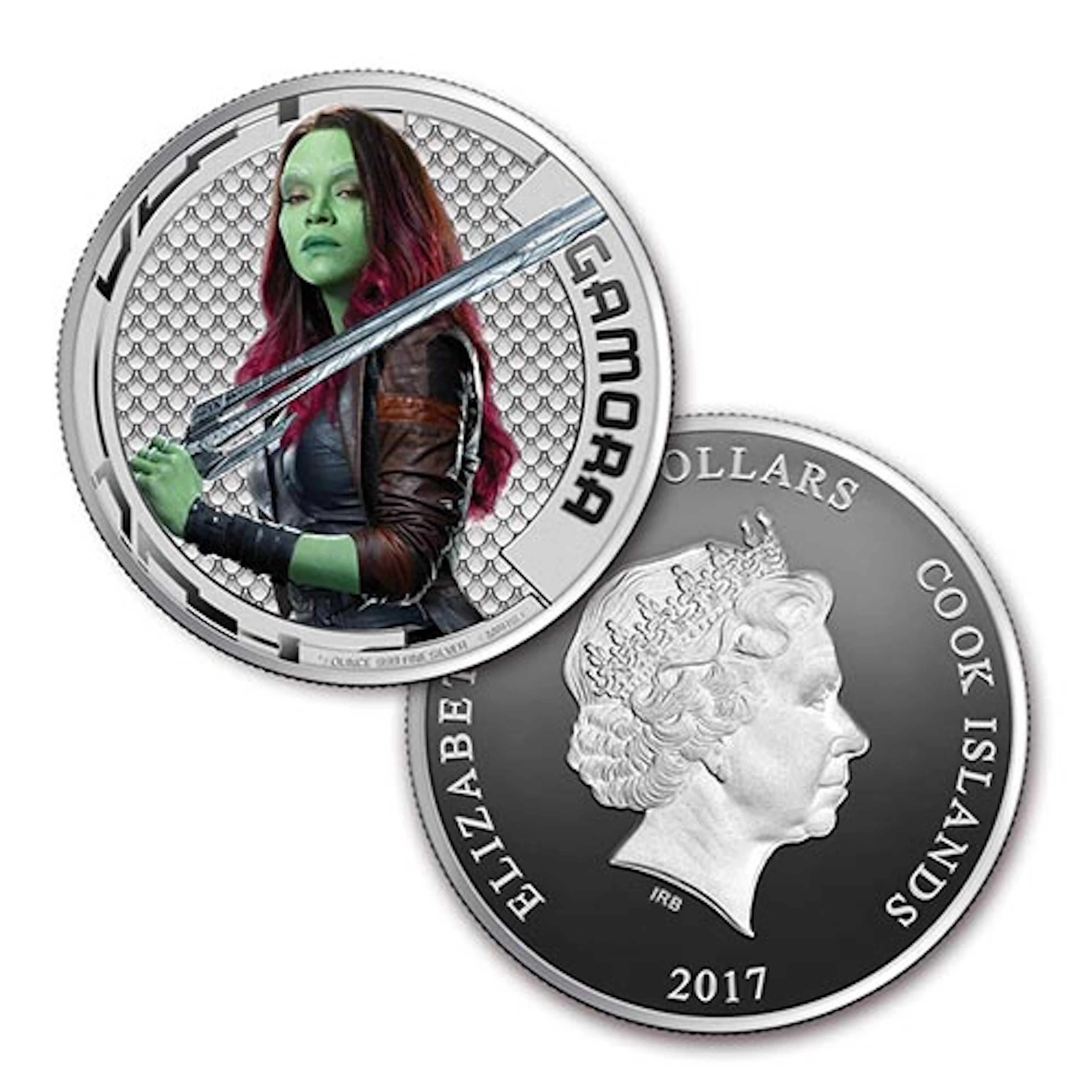 2017 Cook Islands Ag "Guardians of the Galaxy" Gamora (UHR)