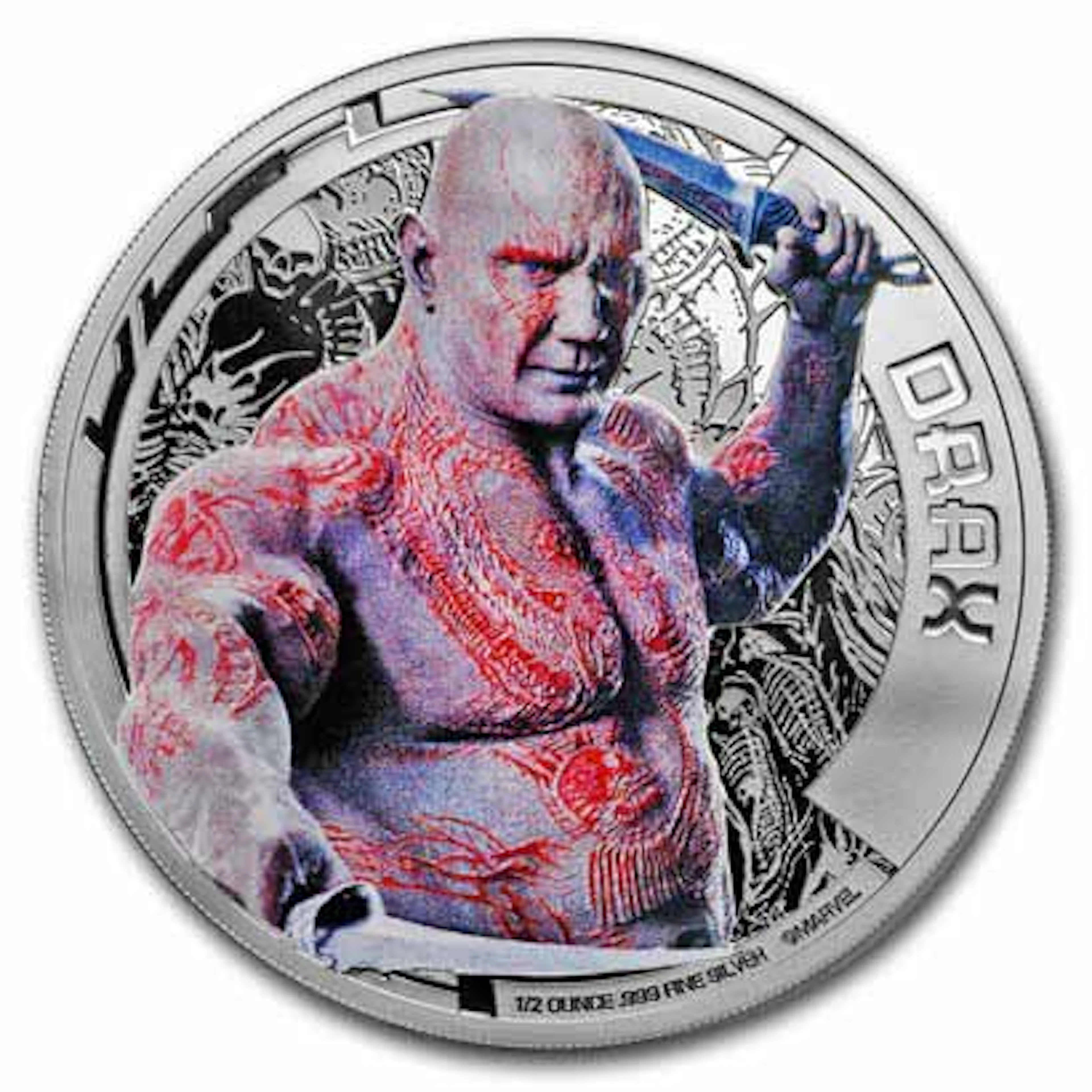 2017 Cook Islands Ag Guardians of the Galaxy Drax (UHR)